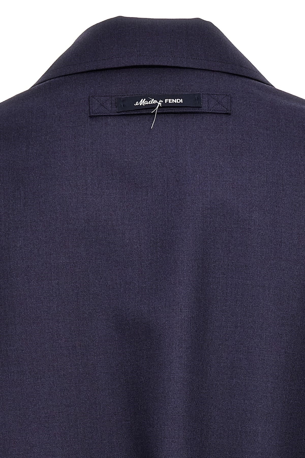 Fendi Fendi Half Belt Wool Jacket