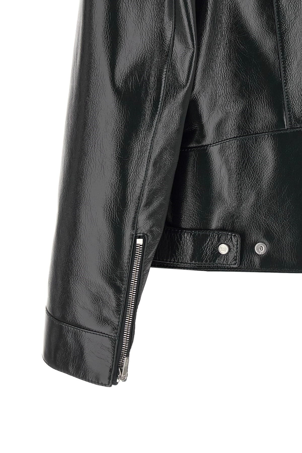 Fendi Fendi Lacquered Leather Blouson