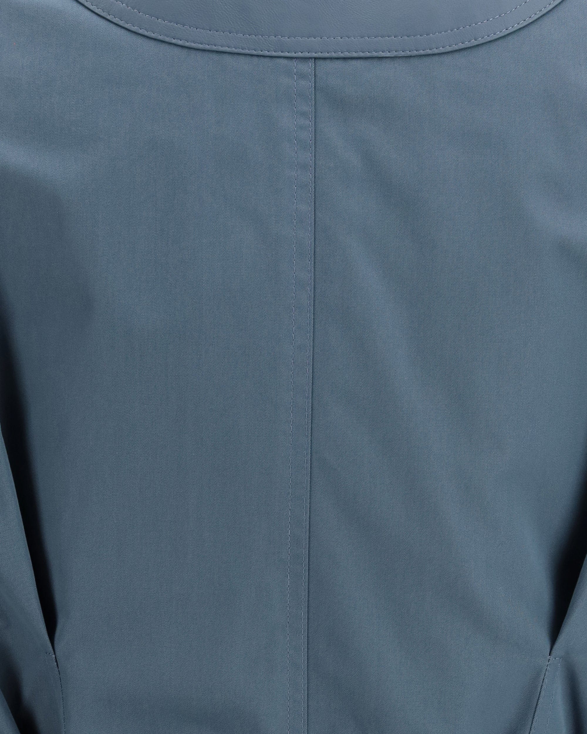 Fendi Light Blue Cotton Gabardine Coat