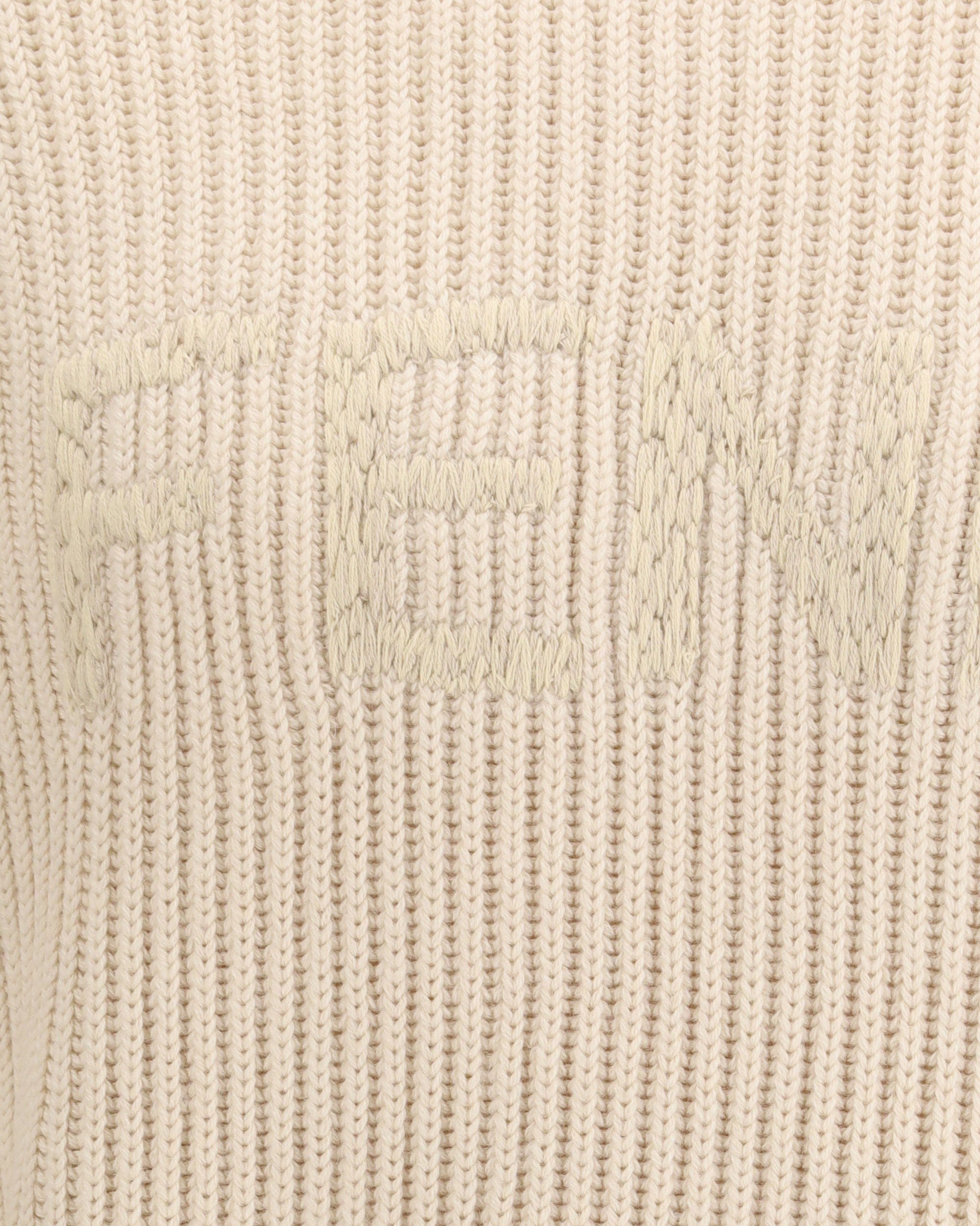 Fendi Light Grey Wool Crew-Neck Knit