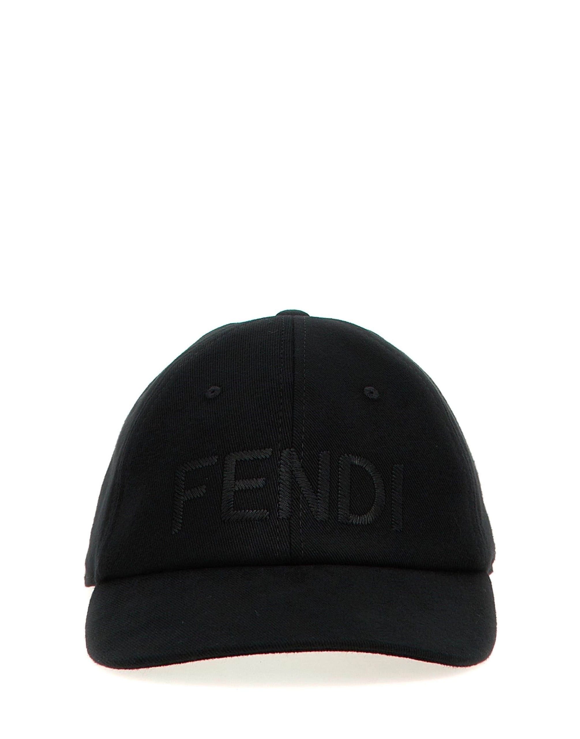 Fendi Fendi Logo Embroidered Cap