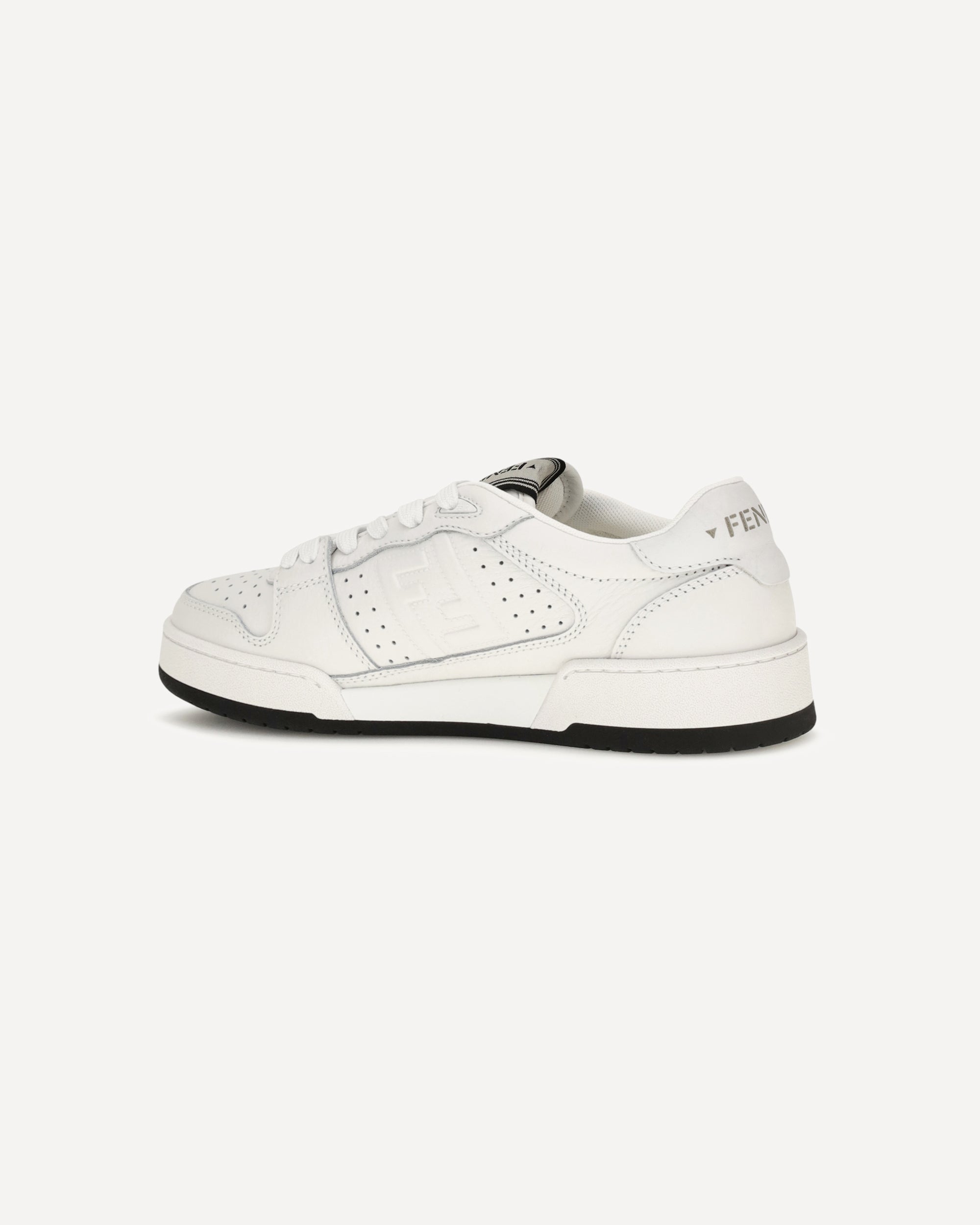 Fendi Match Canvas And Suede Sneakers