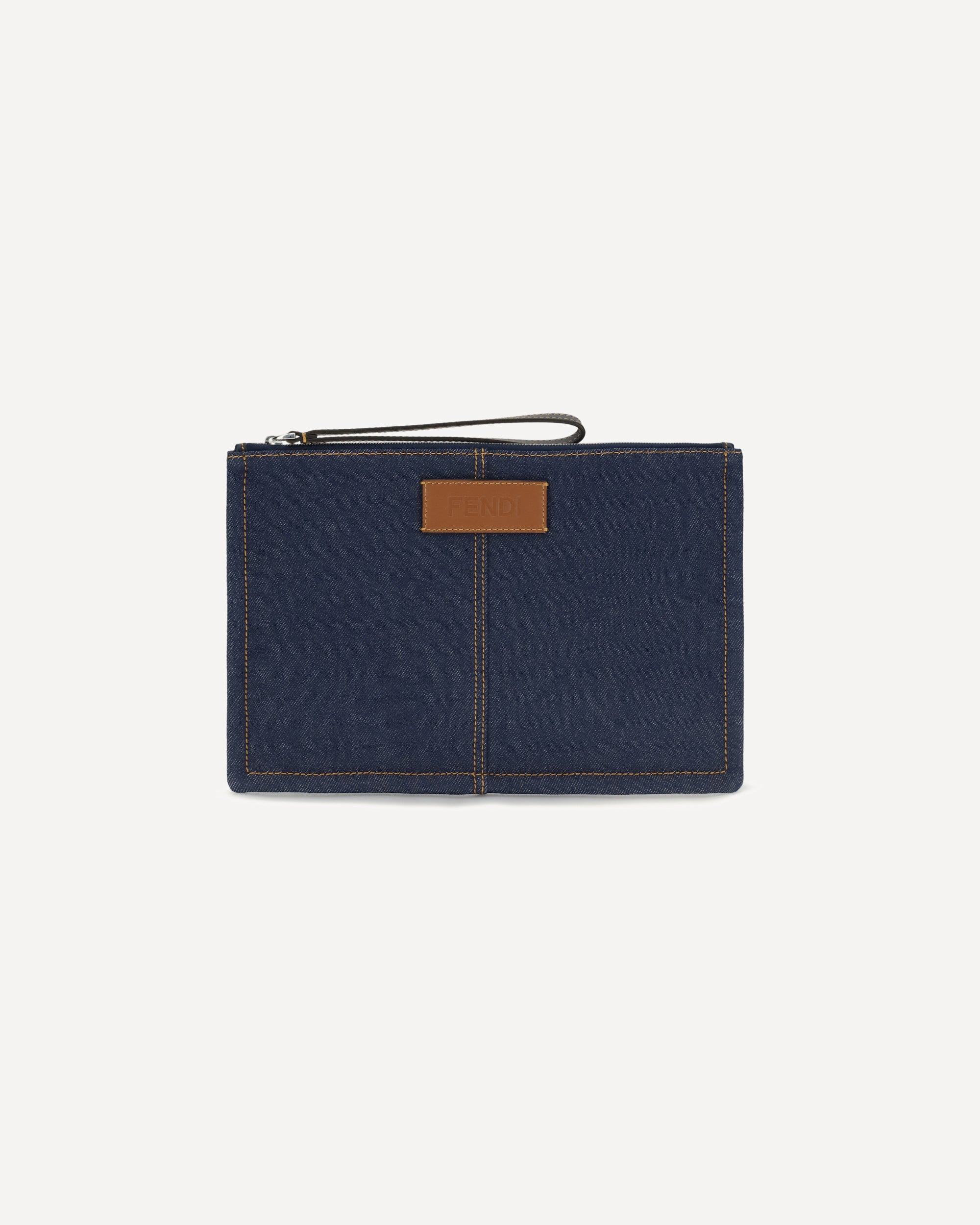 Fendi Fendi Medium Denim Pouch
