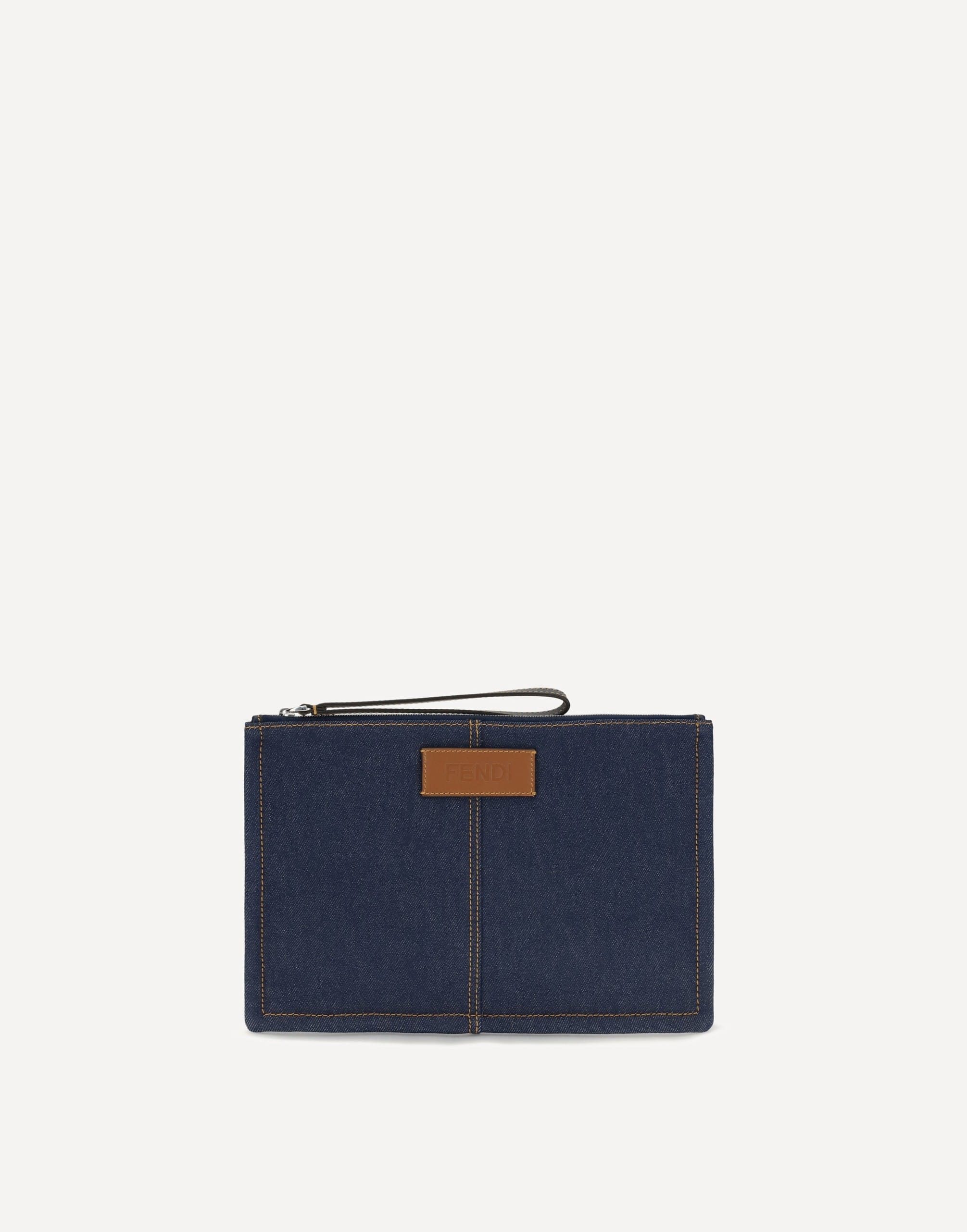 Fendi Fendi Medium Denim Pouch