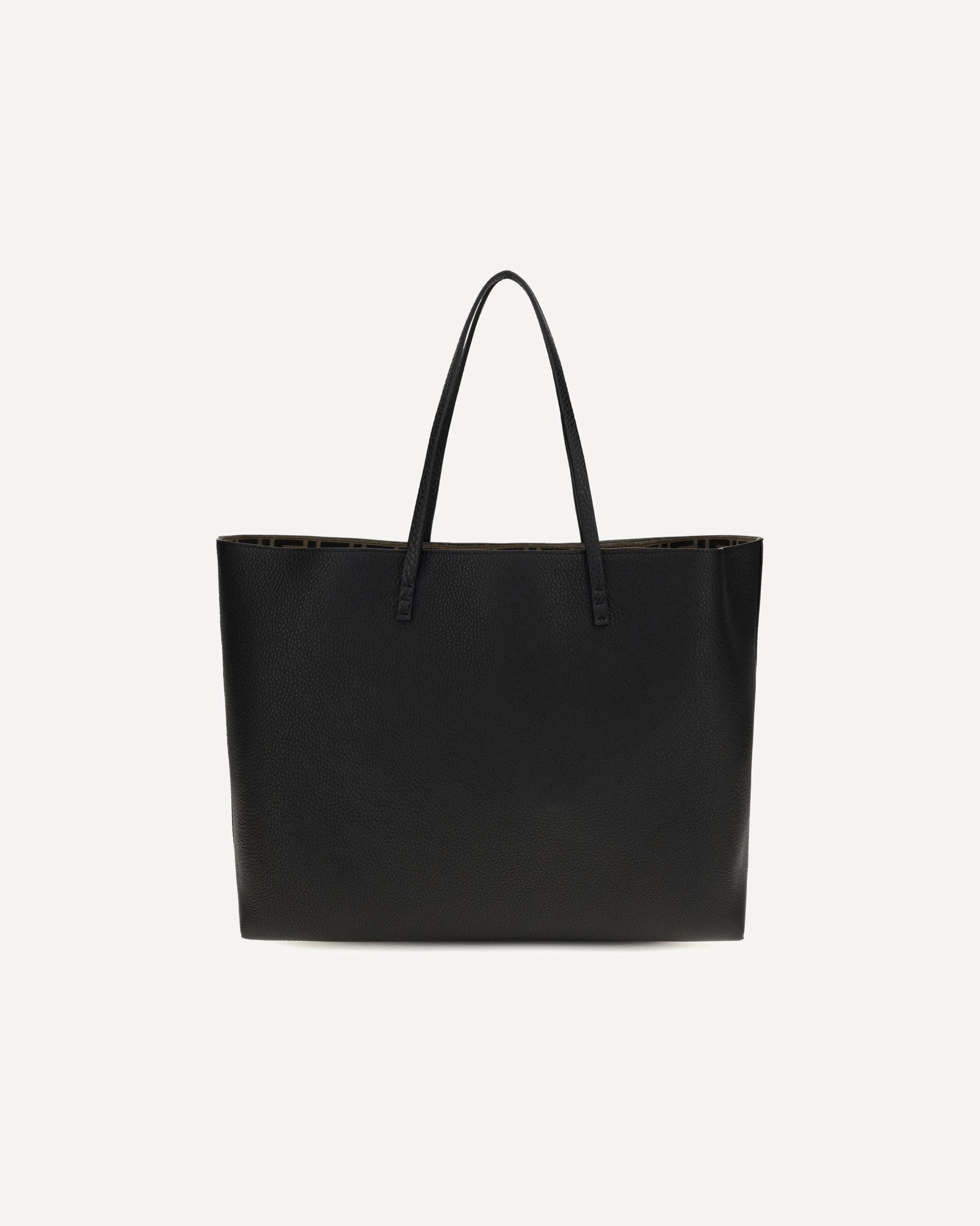 Fendi Medium Roll Roman Leather Shopping Bag
