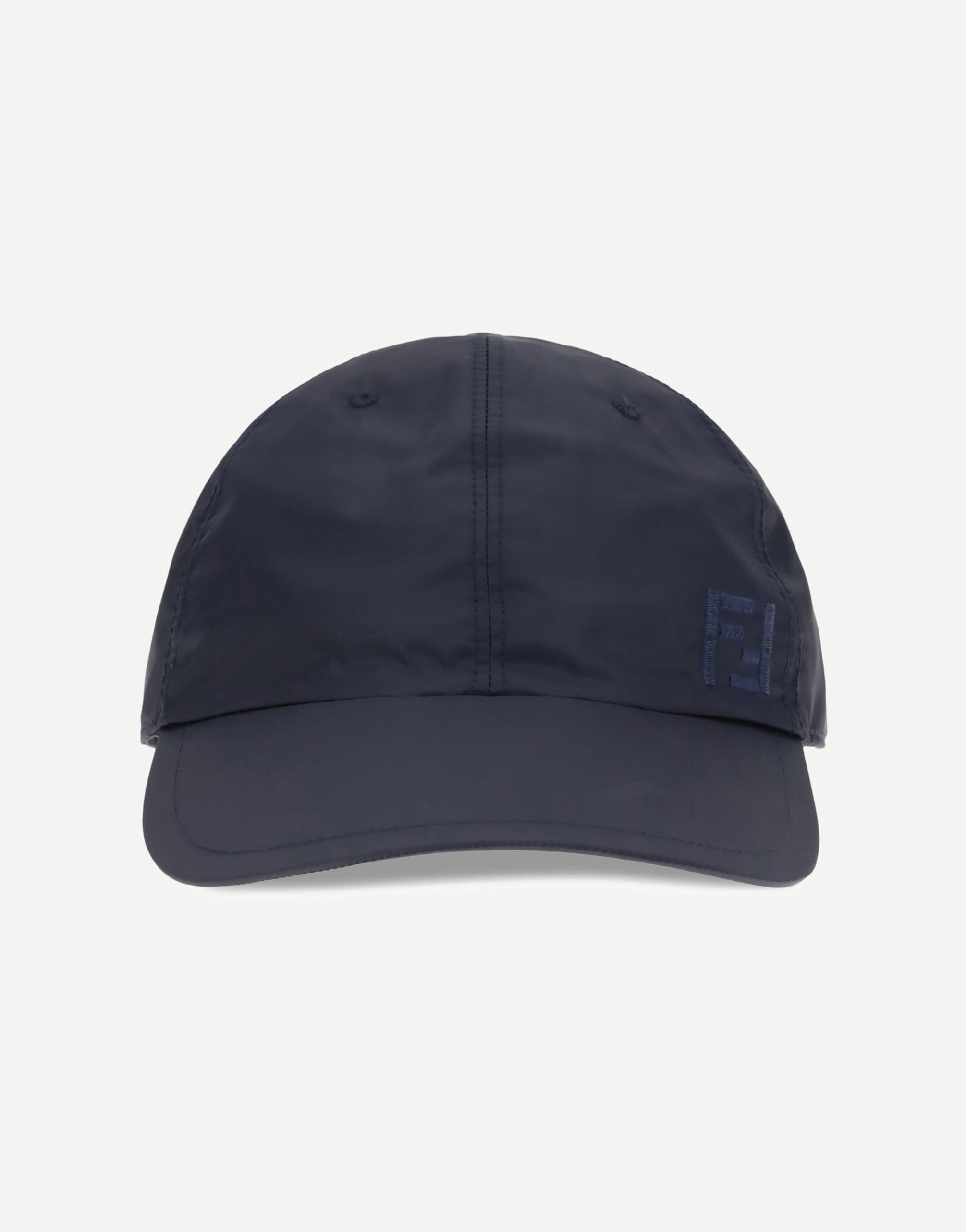 Fendi Nylon Baseball Cap With Ff Logo