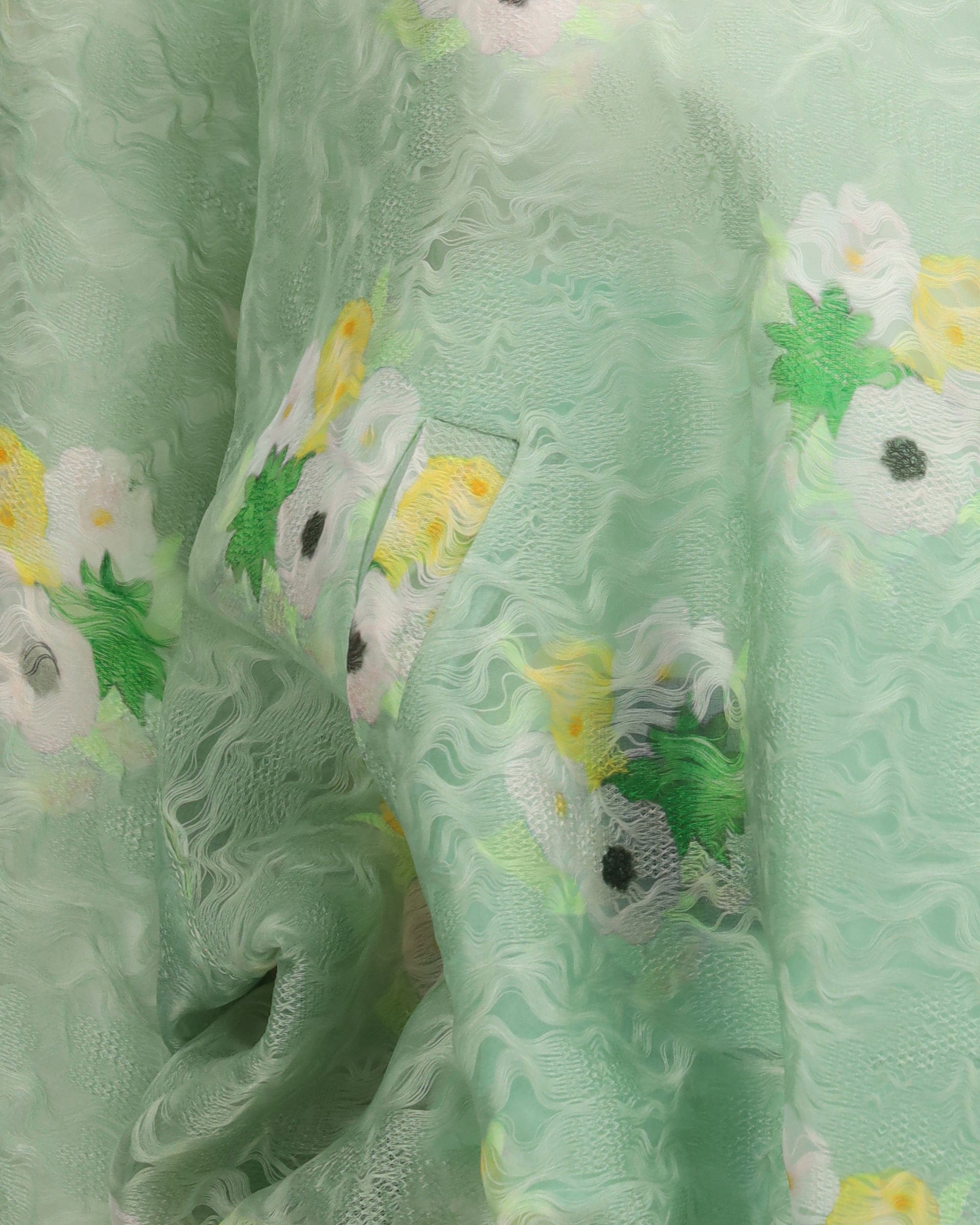 Fendi Organza Lace Bomber Jacket