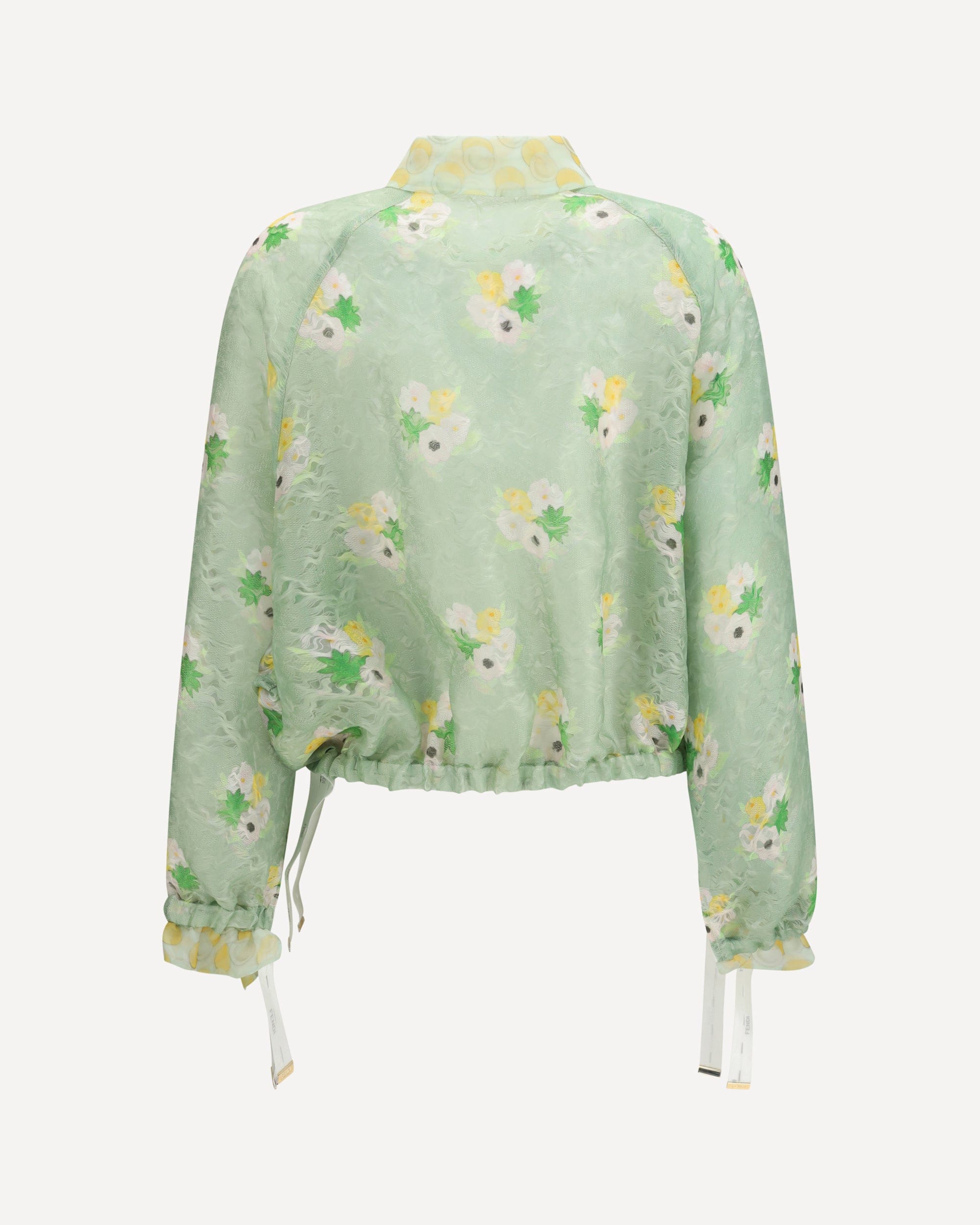 Fendi Organza Lace Bomber Jacket