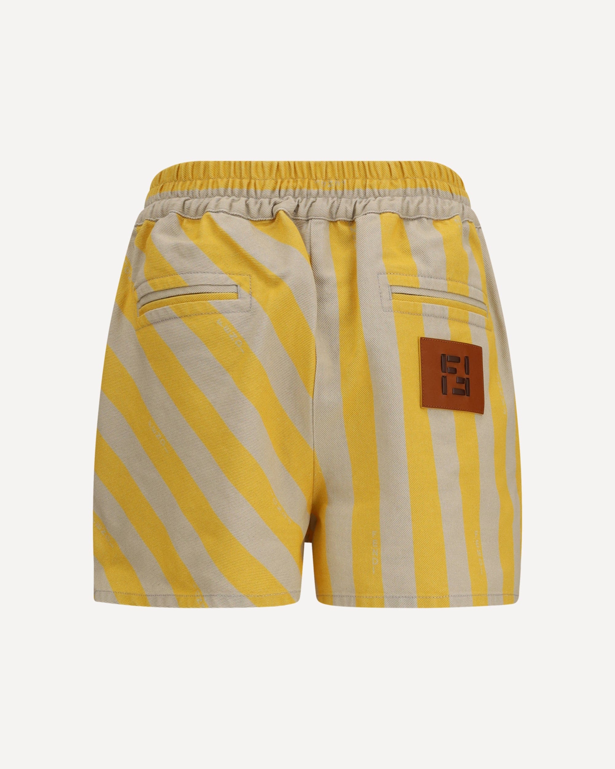 Fendi Pequin-gestreifte Shorts mit FF Selleria - alternate view