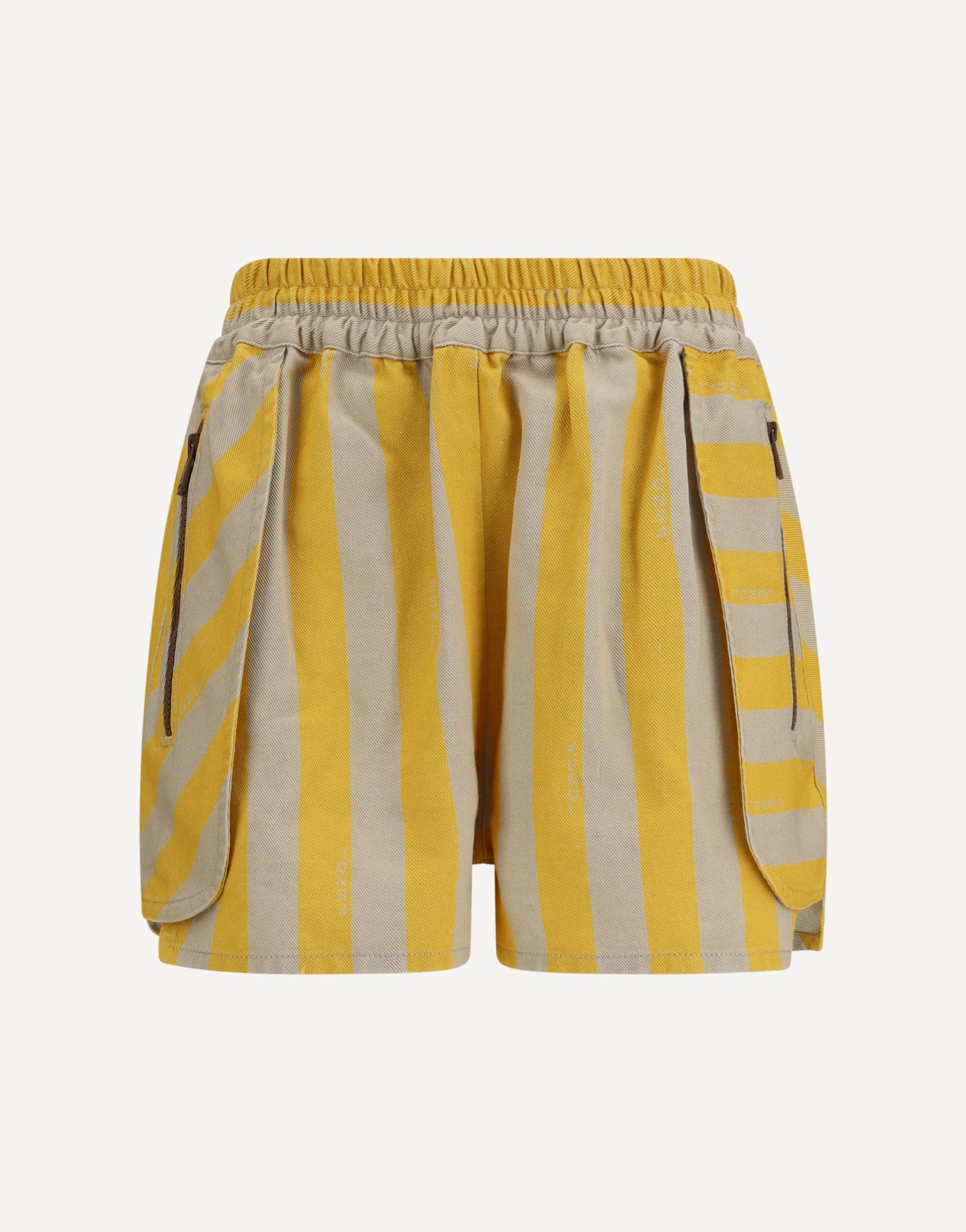 Fendi Pequin Striped Shorts With Ff Selleria