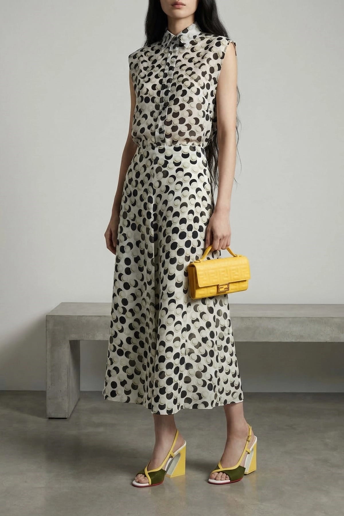 Fendi polkadot crop top - alternate view