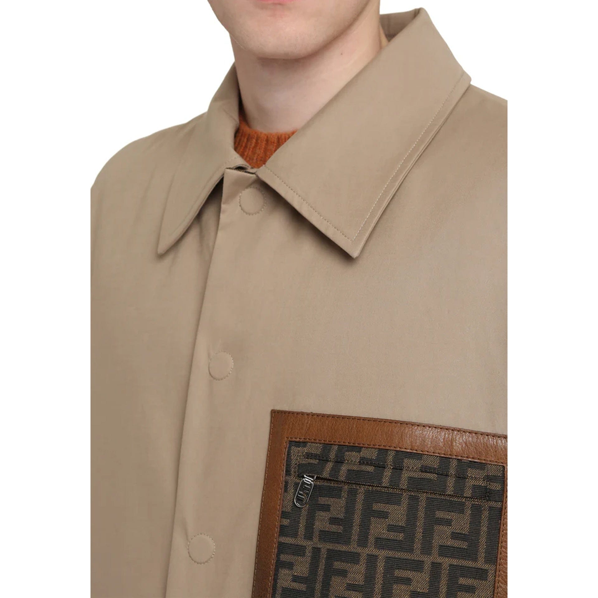 Fendi Reversible Ff Logo Trench Coat