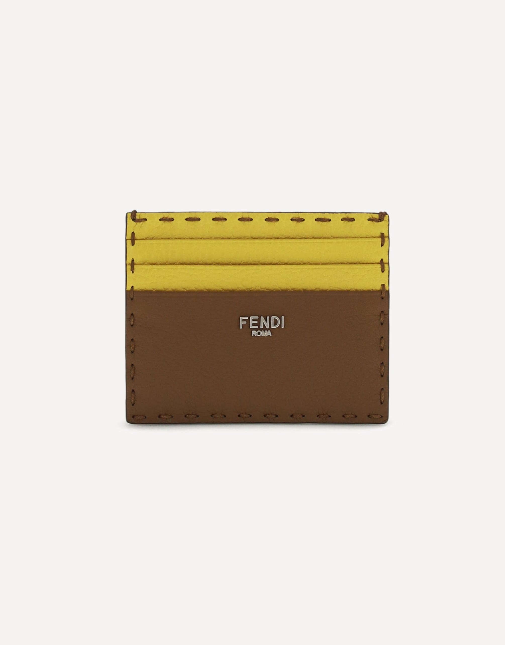 Fendi Selleria Card Holder With Roma Logo