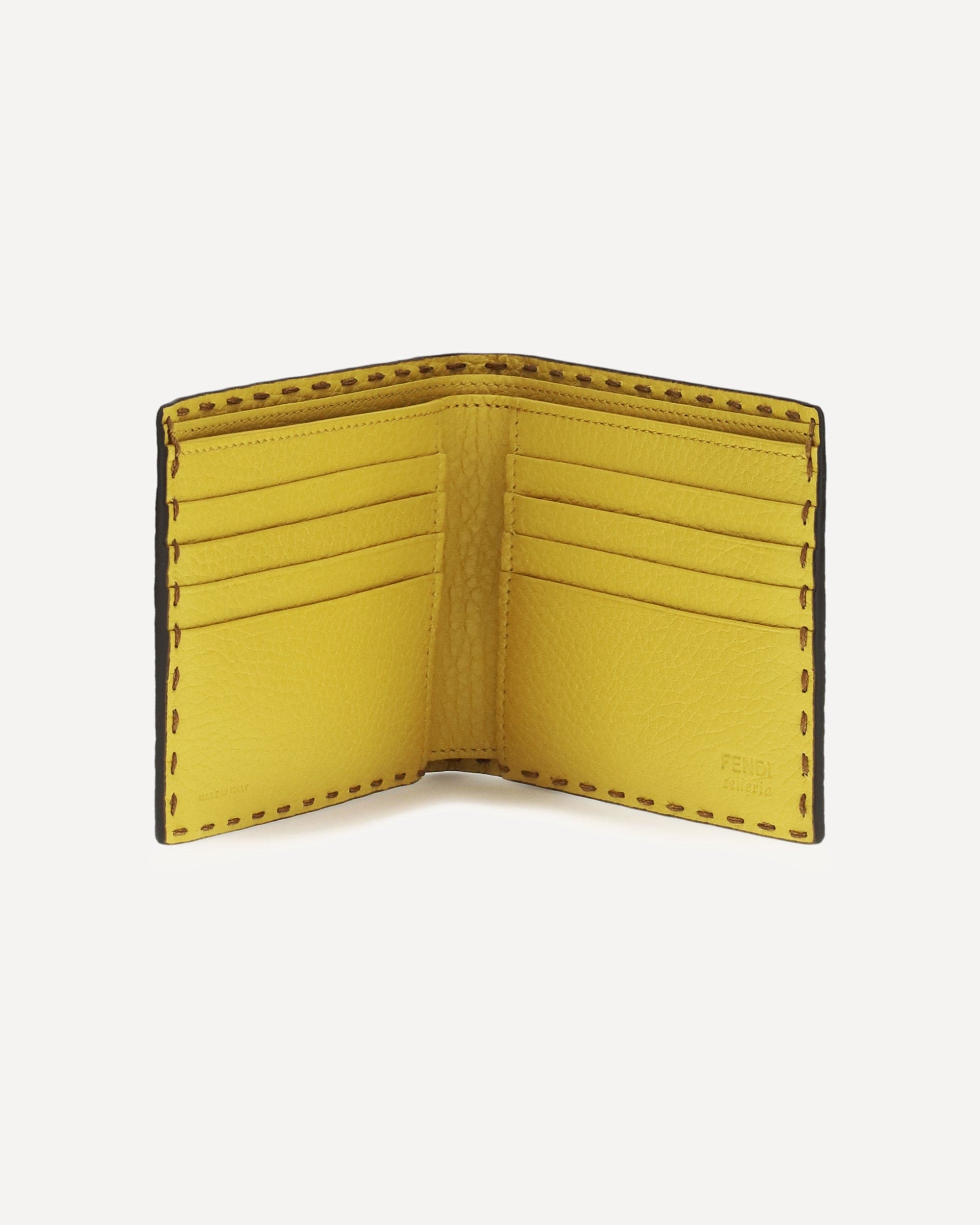 Fendi Selleria Wallet In Cuoio Romano Leather