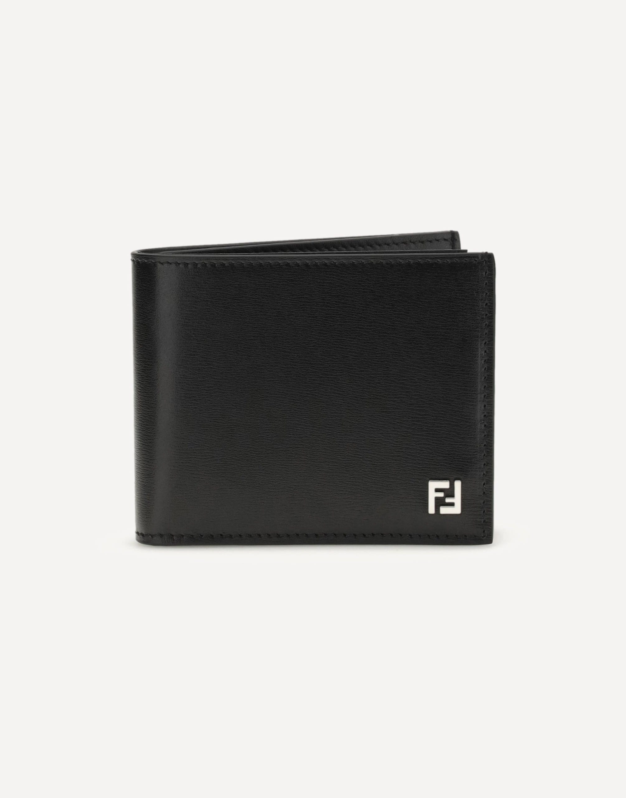 Fendi Smooth Leather Wallet With Ff Detail