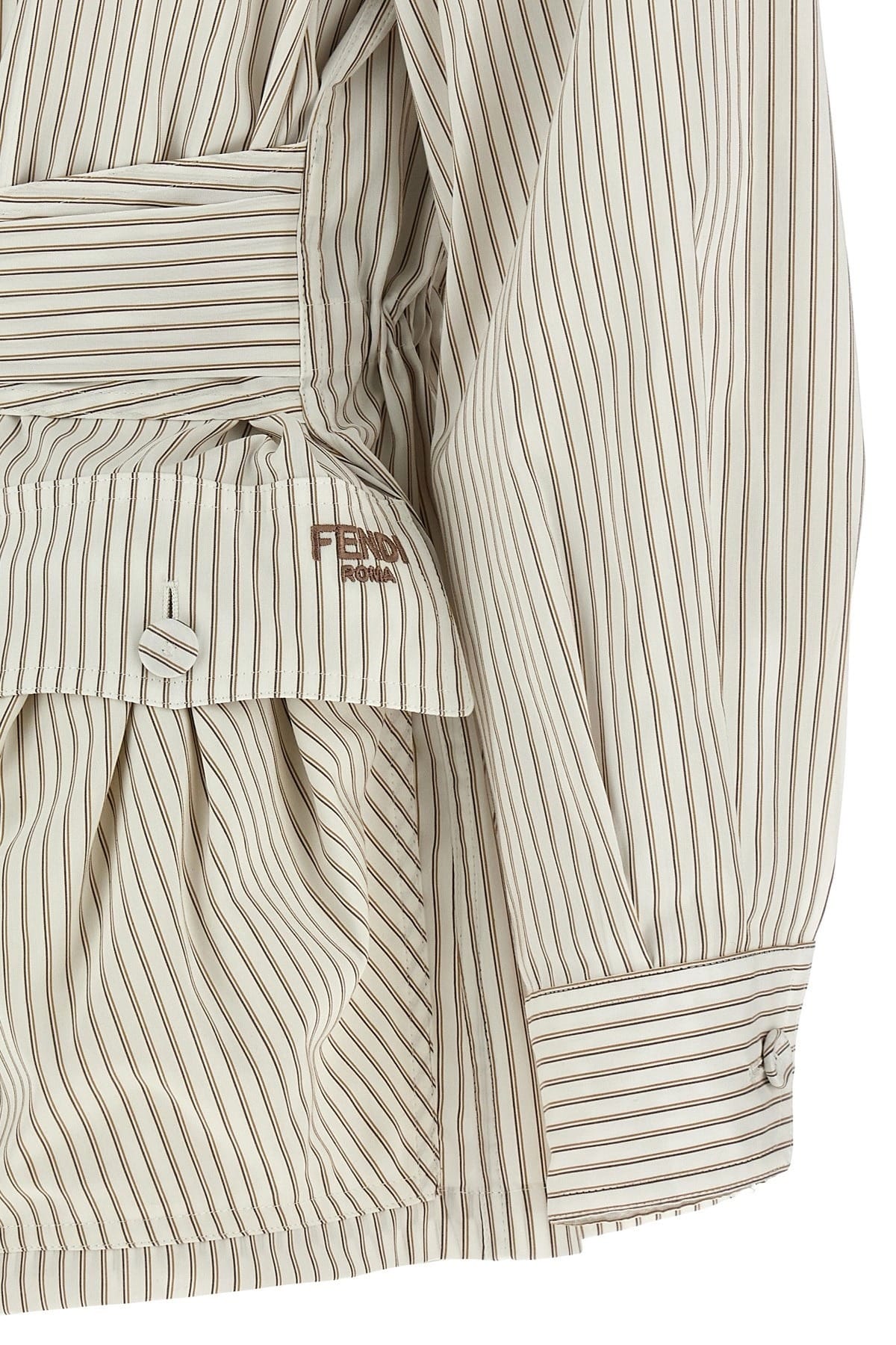 Fendi Fendi Striped Cotton Silk Blouson