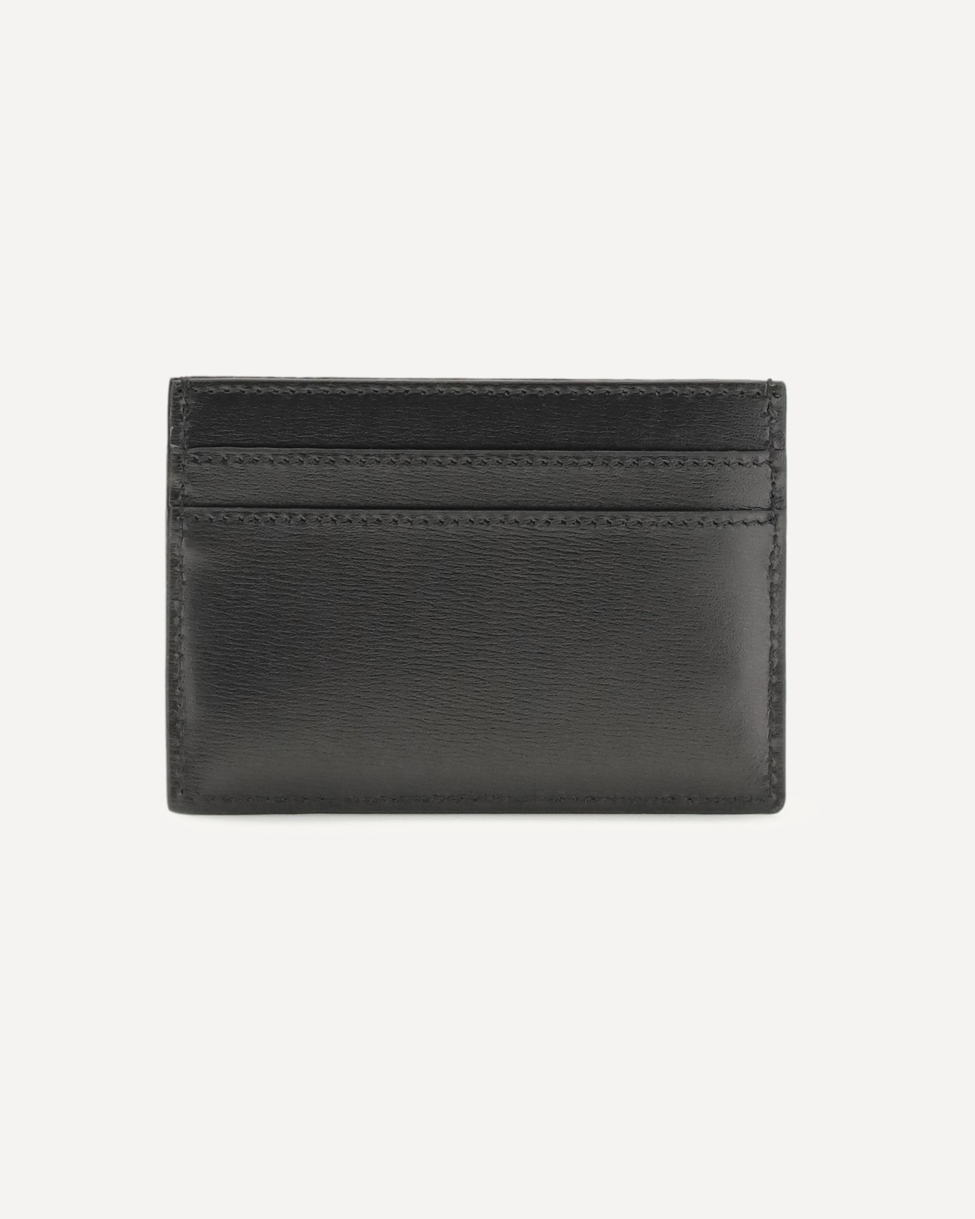 Fendi Textured Leather Card Holder With Ff - alternate view