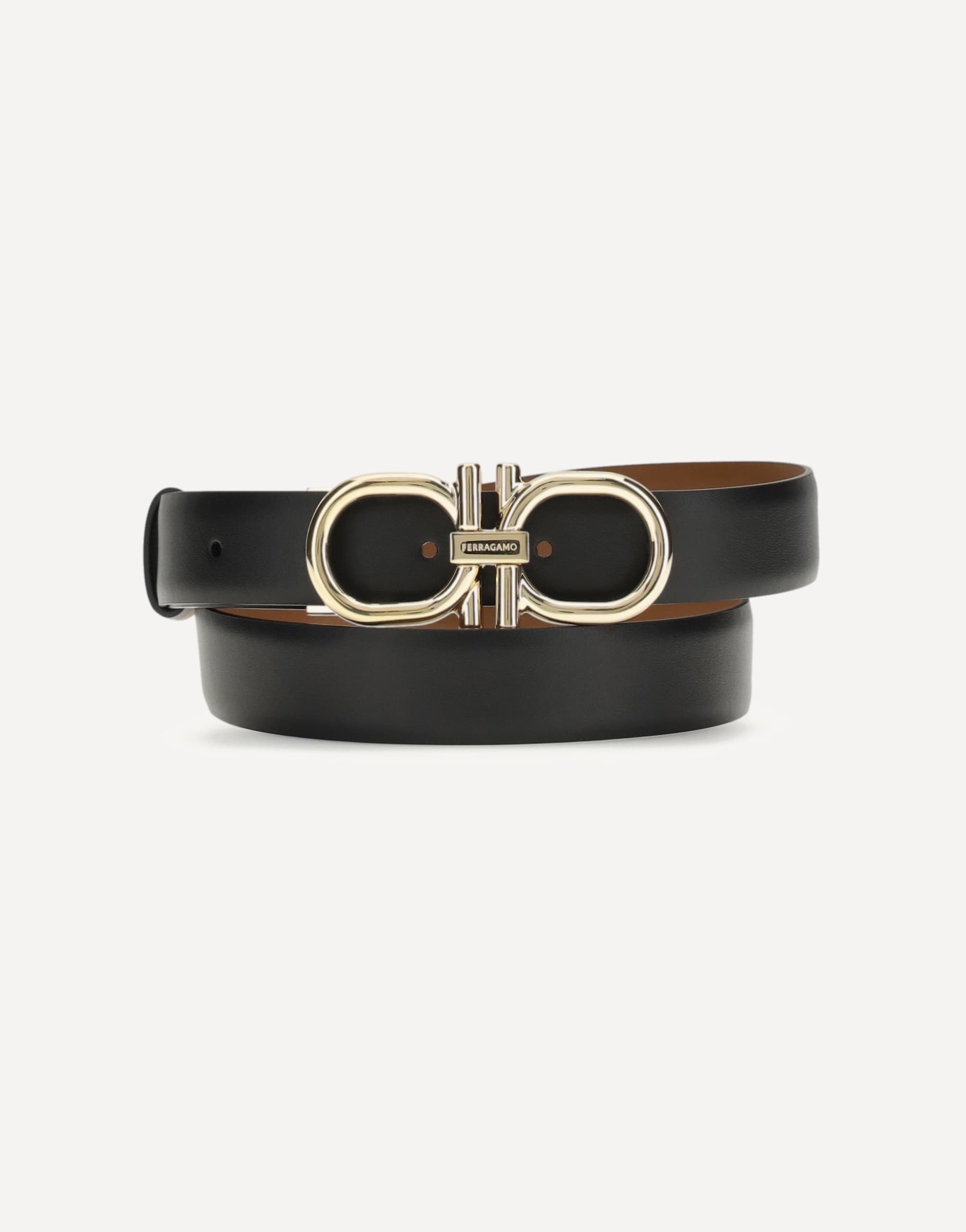 Ferragamo Adjustable And Reversible Gancini Belt