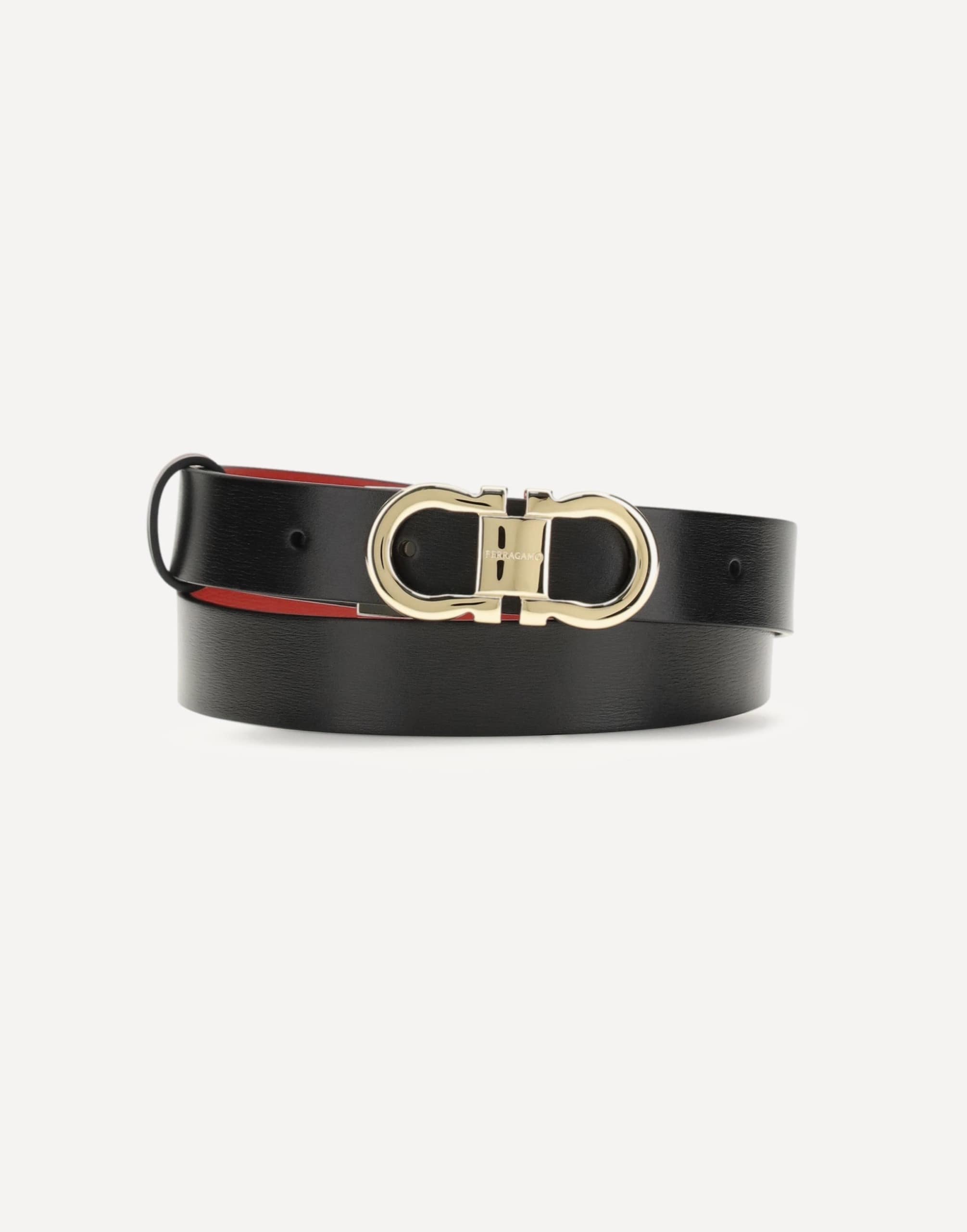 Ferragamo Adjustable And Reversible Gancini Belt