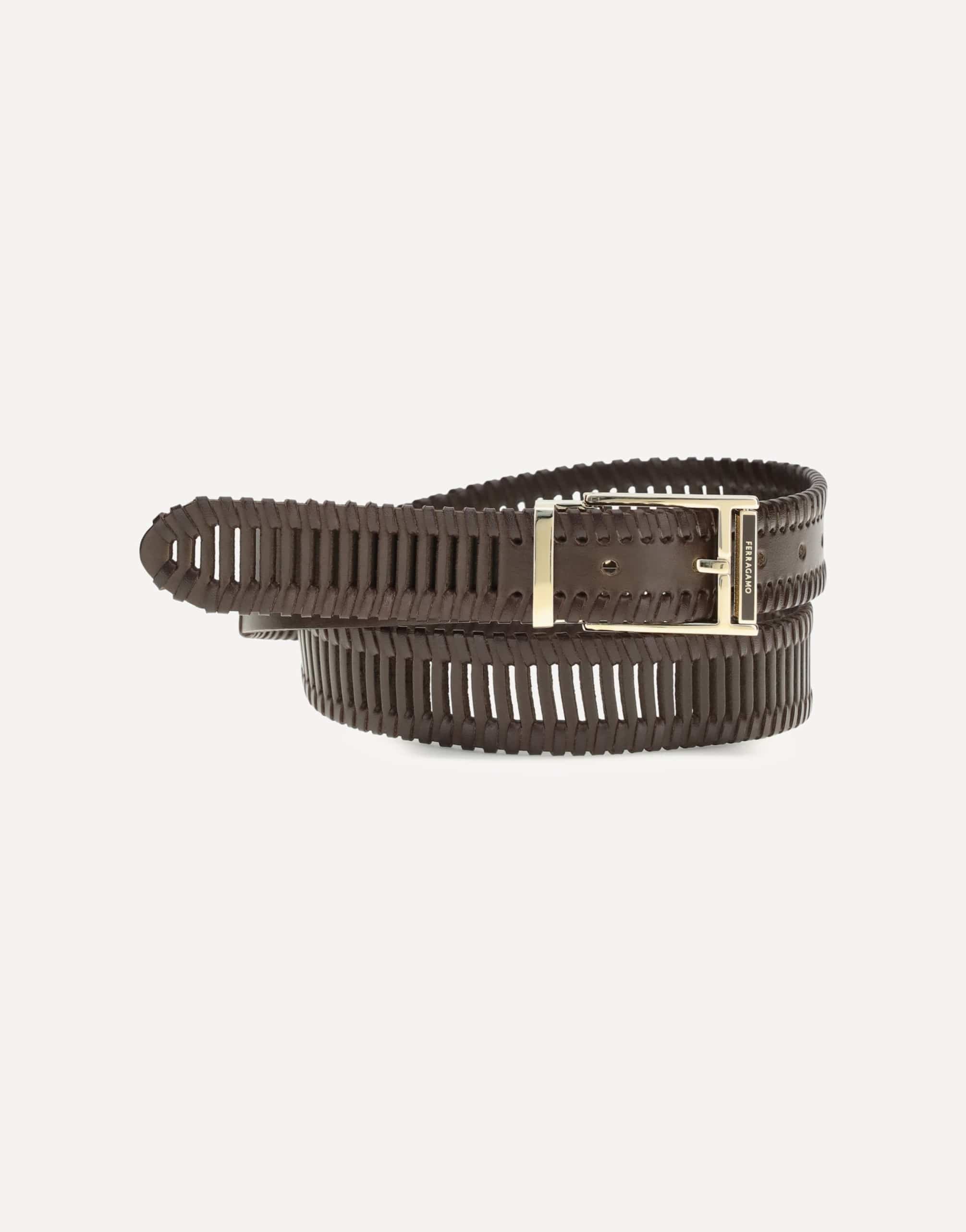 Ferragamo Adjustable Belt With Rectangular Buckle