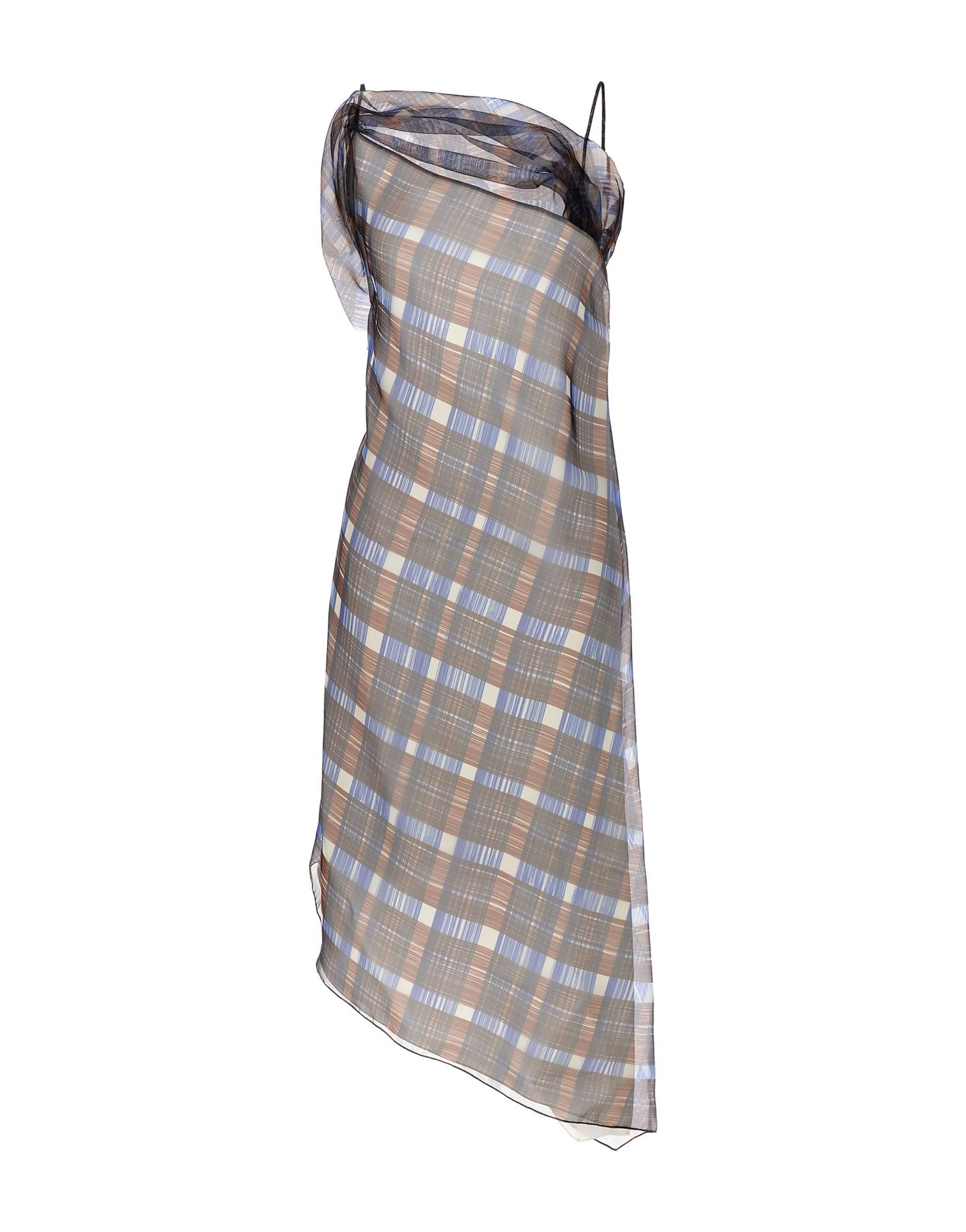 Ferragamo Ferragamo Asymmetrical Check Print Dress