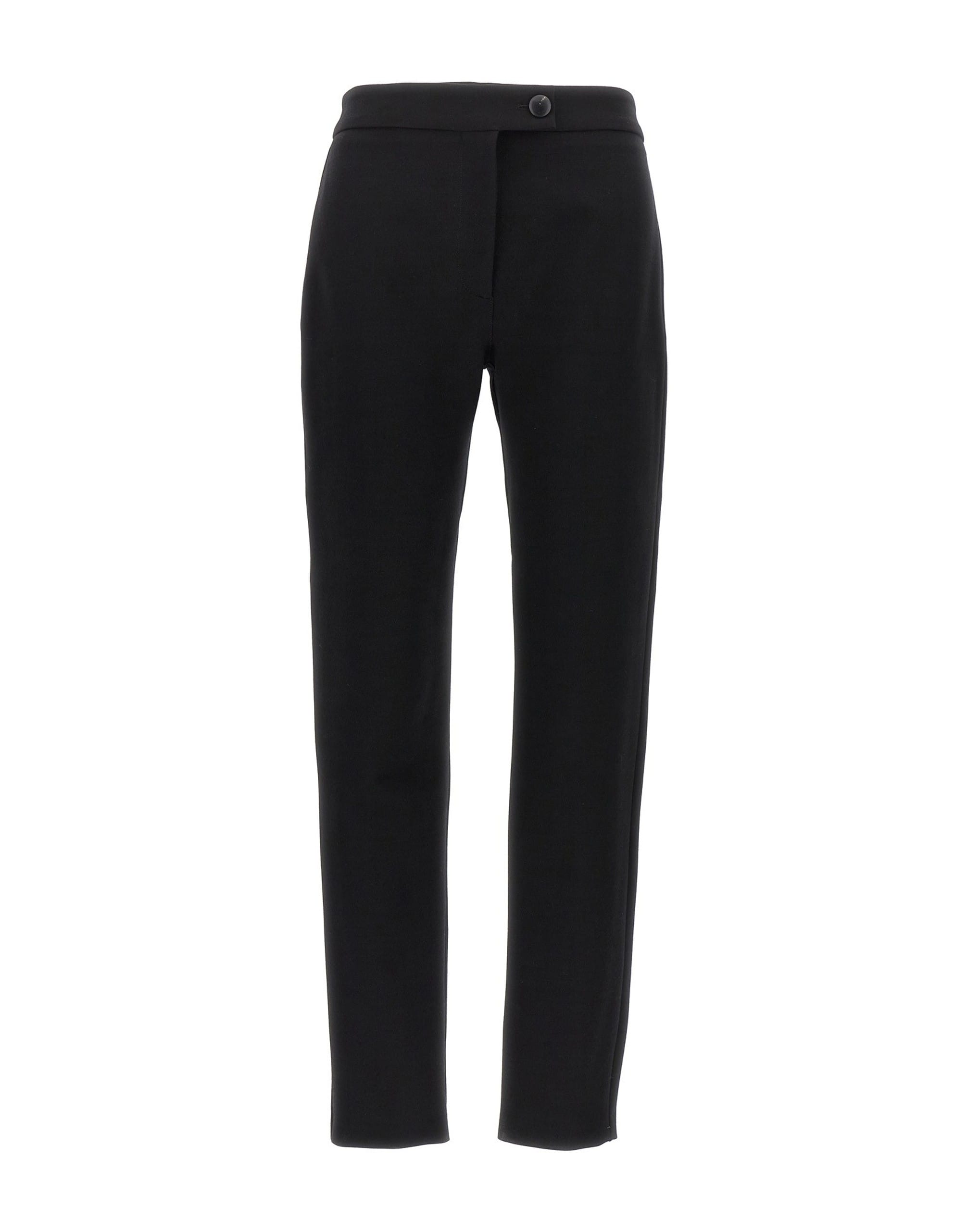 Ferragamo Ferragamo Black Stretch Wool Pants