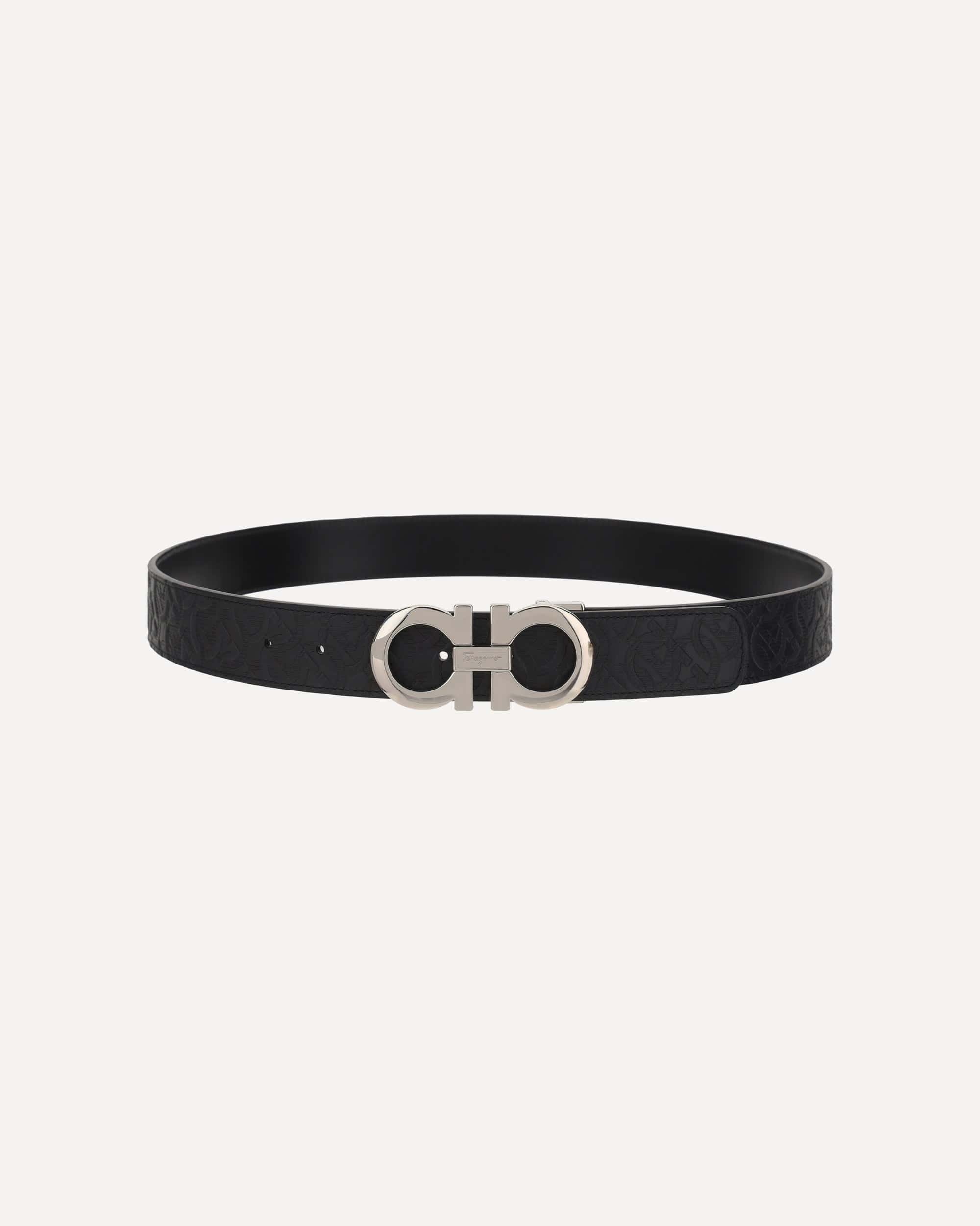 Reversible Adjustable Leather Belt - alternate view