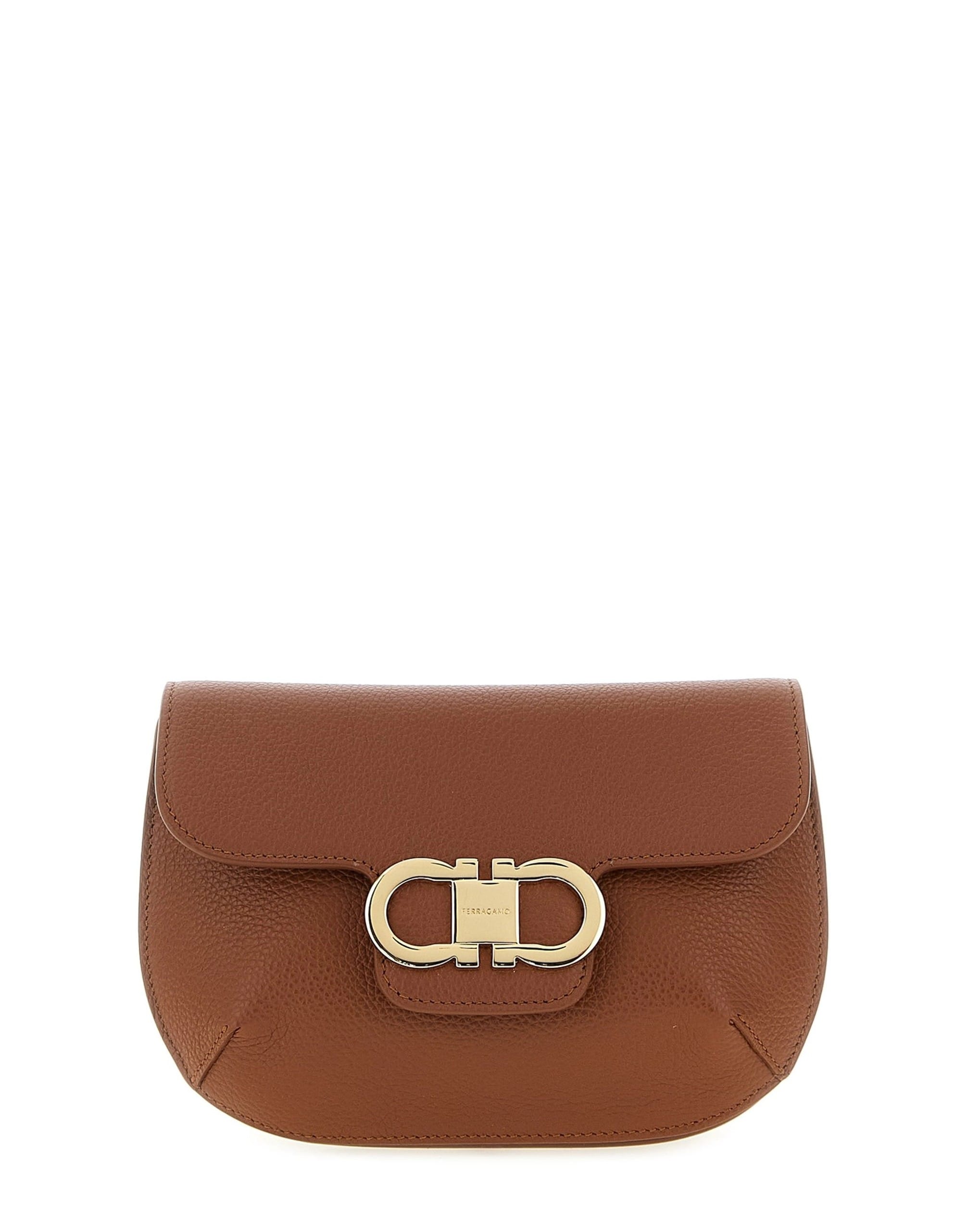 Ferragamo Ferragamo Double Gancini Mini Crossbody Bag