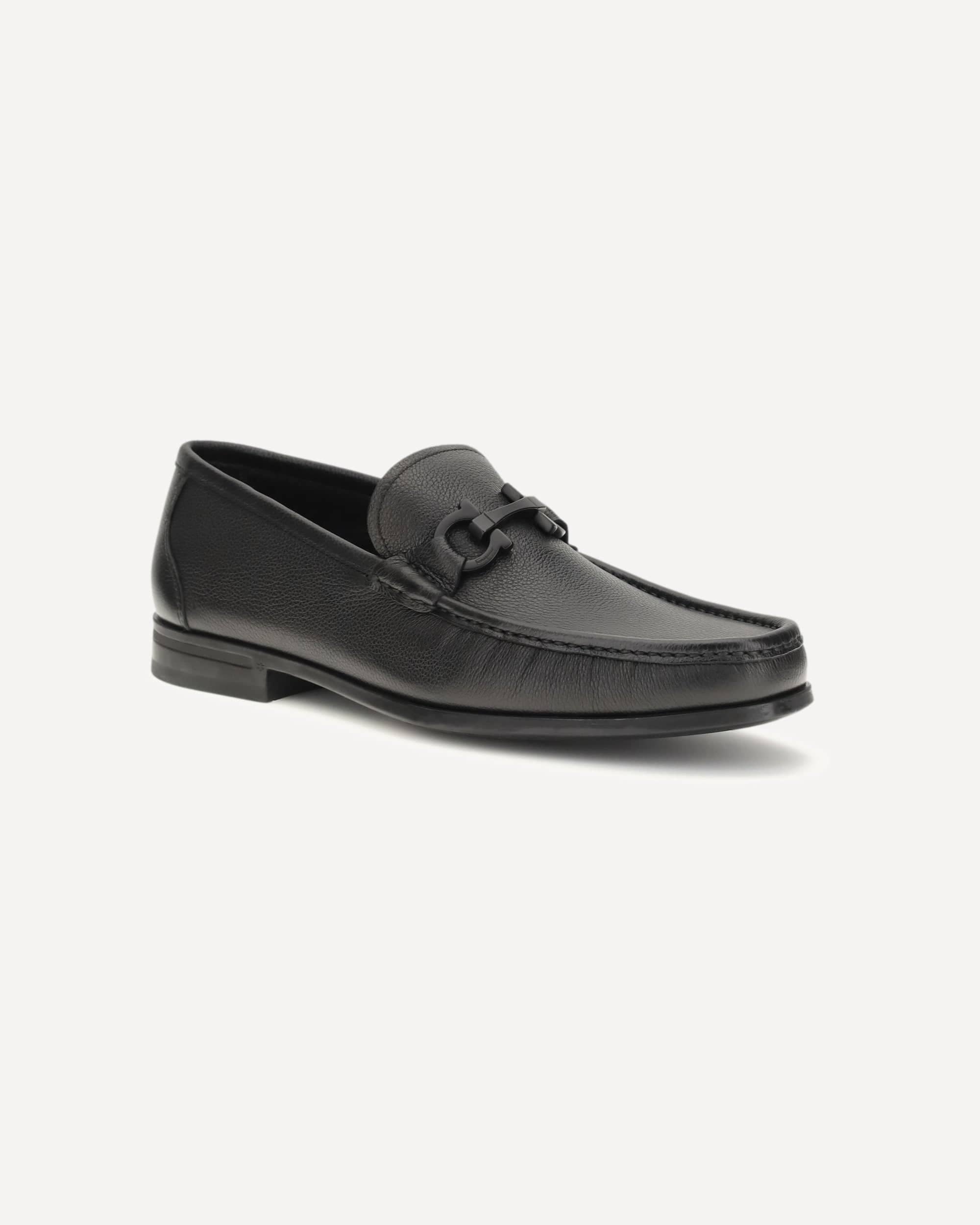 Ferragamo Gancini Buckle Loafers