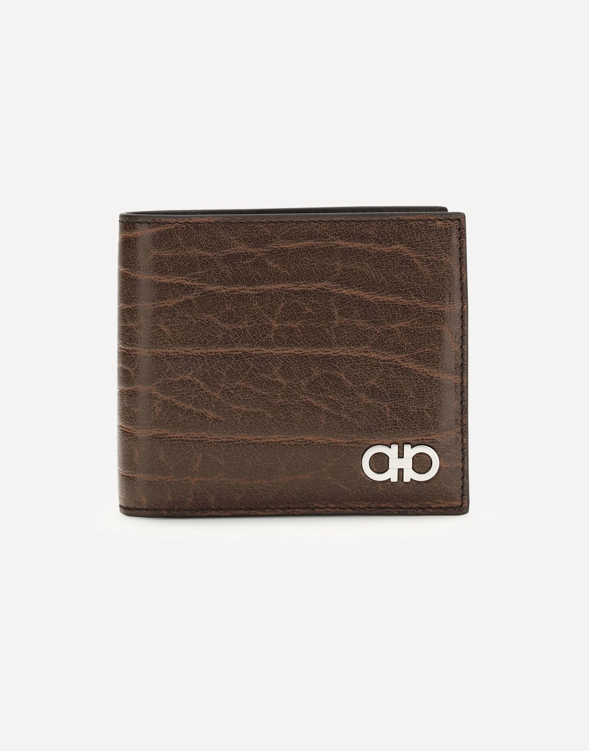 Ferragamo Gancini Wallet With Three-Dimensional Texture
