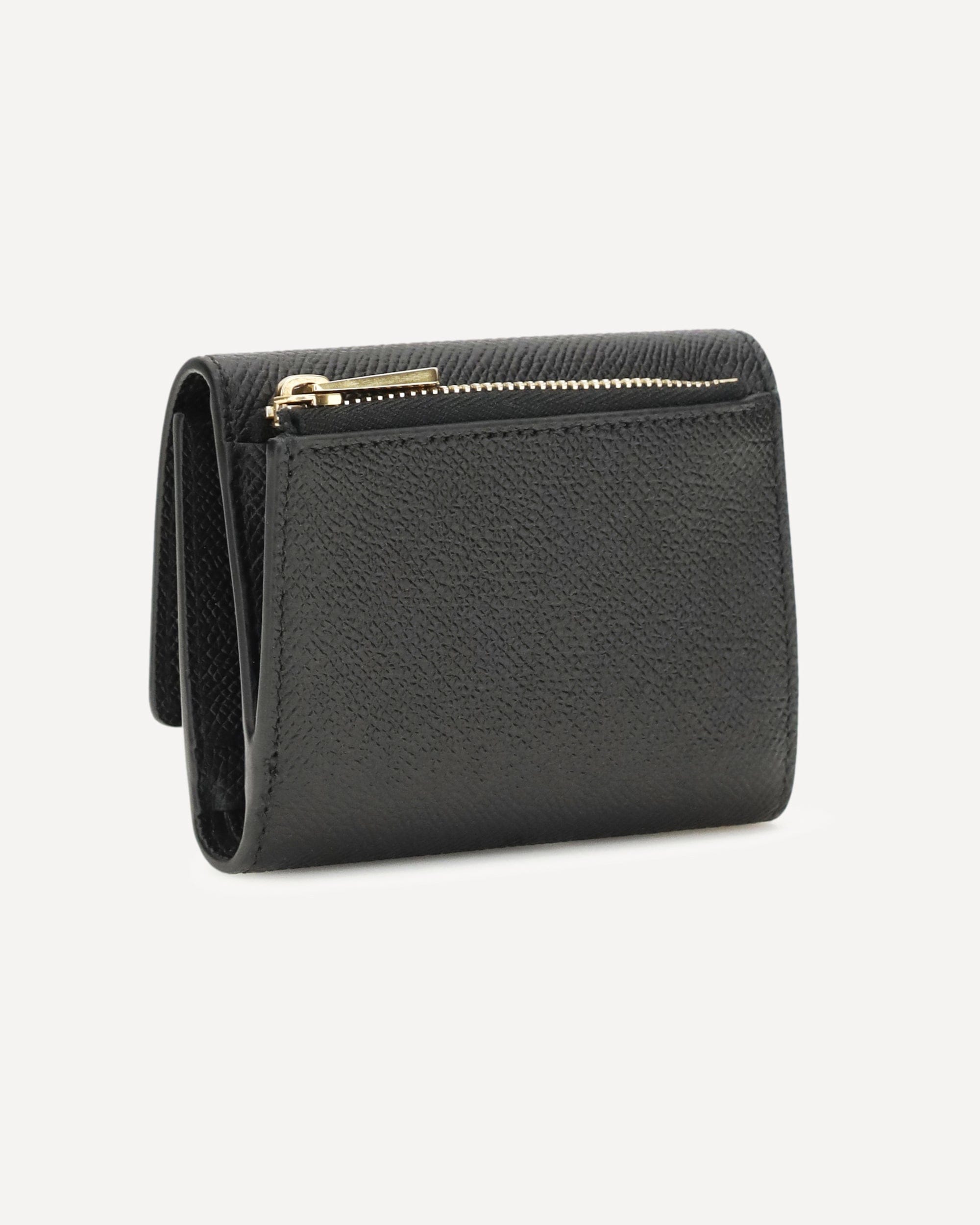 Ferragamo Hammered Calfskin Trifold Wallet