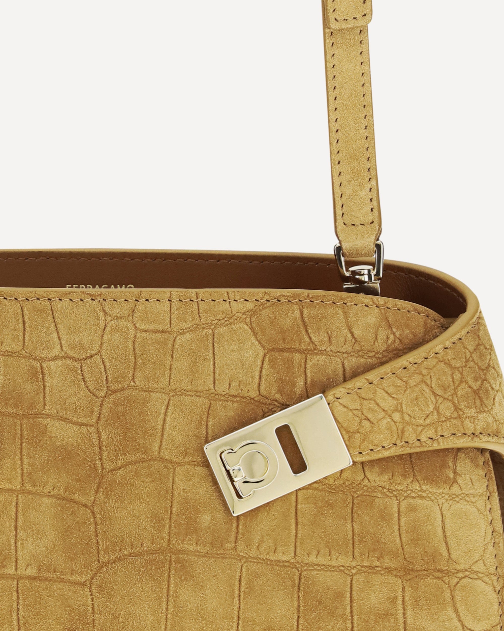 Ferragamo Hug Clutch Bag With Shoulder Strap