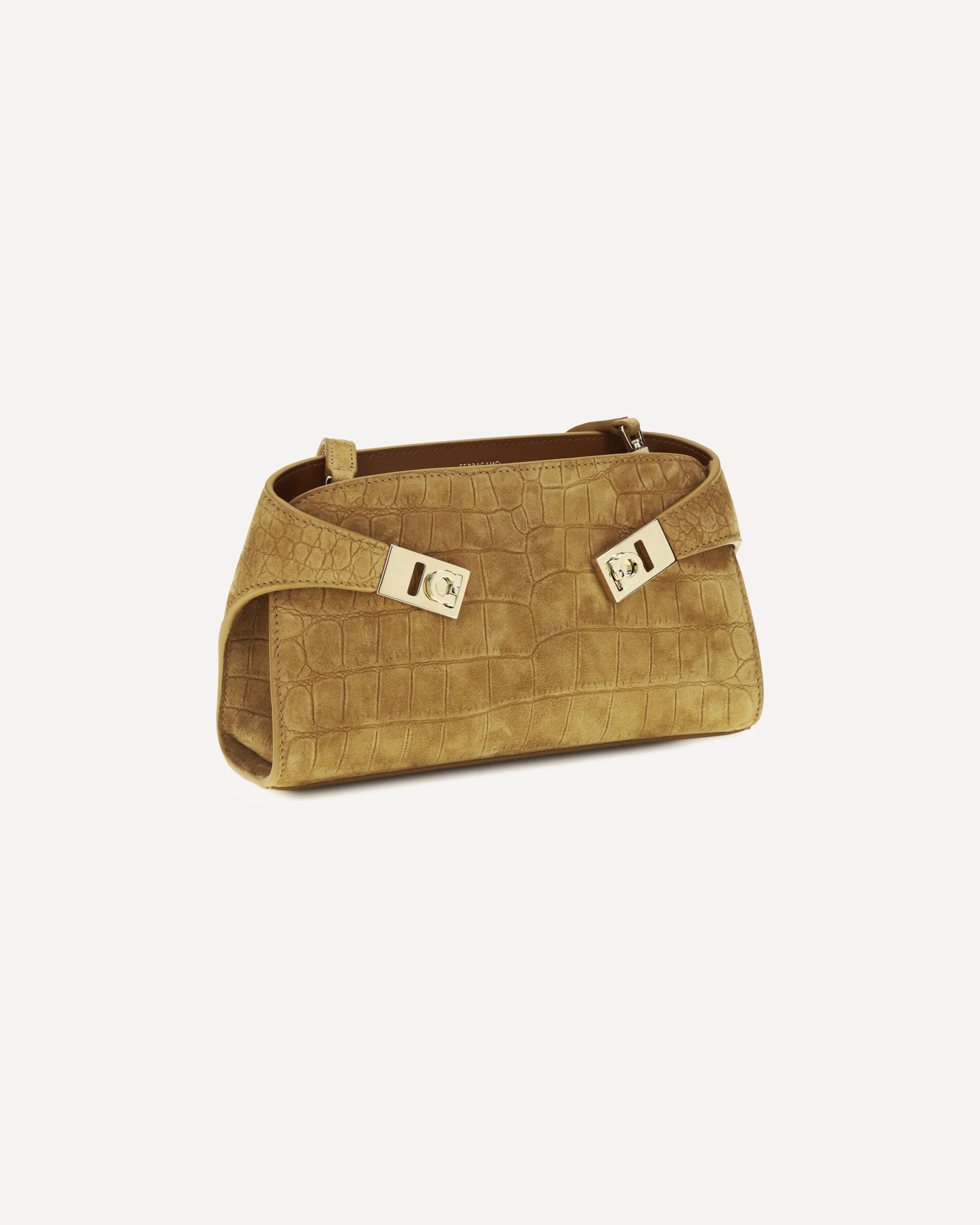Ferragamo Hug Clutch Bag With Shoulder Strap