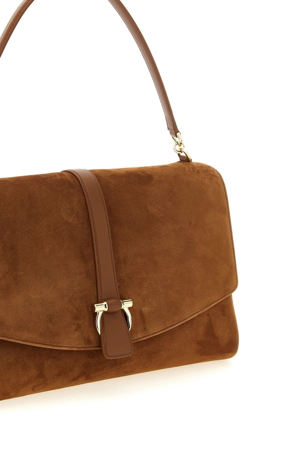 Ferragamo Ferragamo L Suede Shoulder Bag