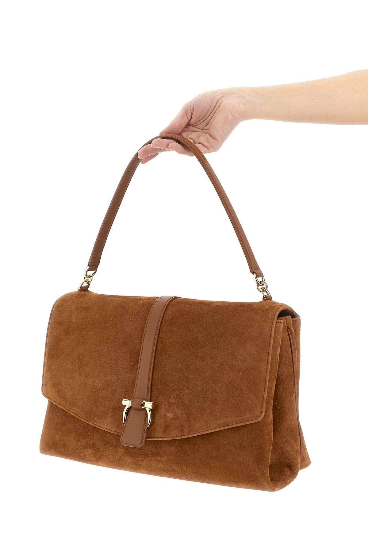 Ferragamo L Suede Shoulder Bag - alternate view