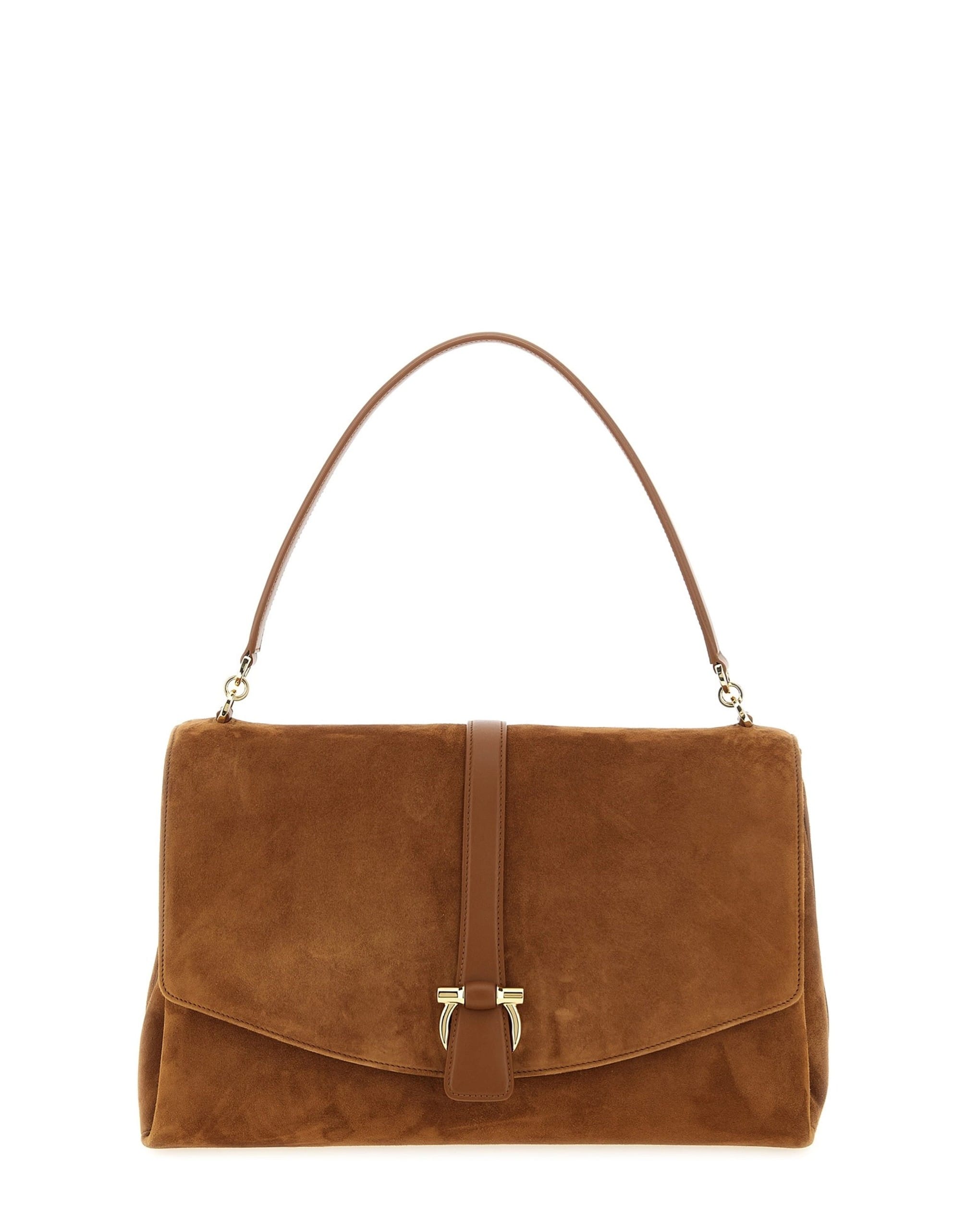 Ferragamo Ferragamo L Suede Shoulder Bag