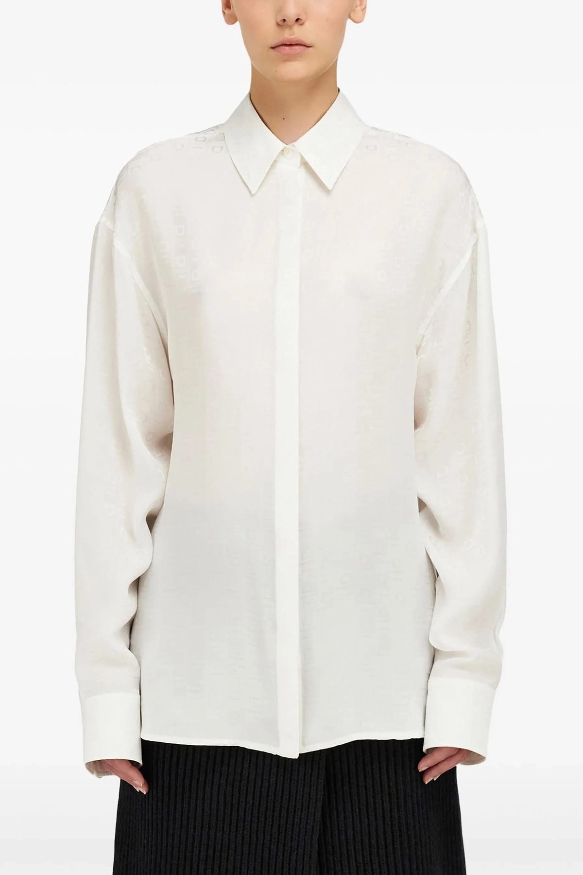 Ferragamo Monogram Silk Shirt - alternate view