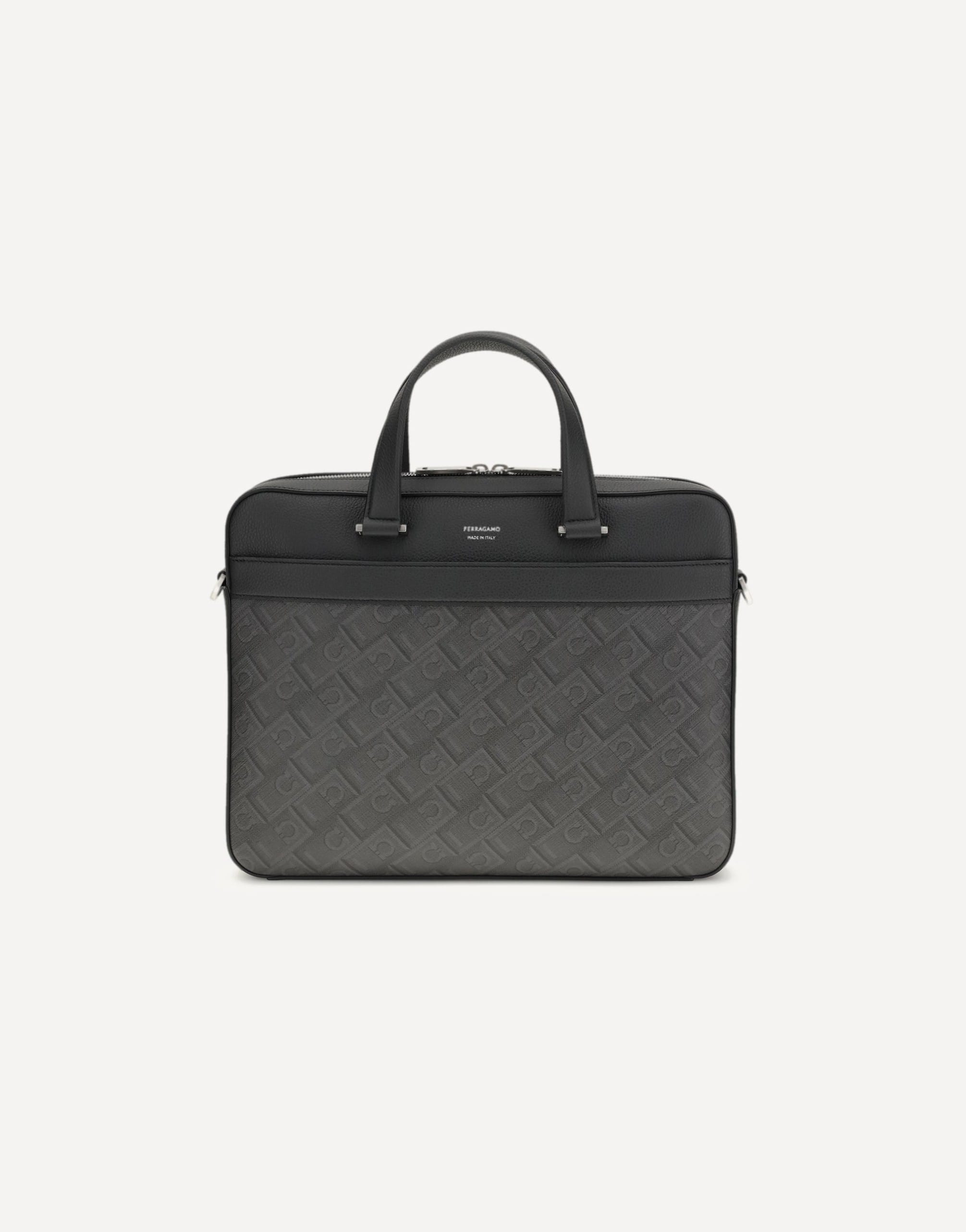 Ferragamo Monogram Work Briefcase Bag