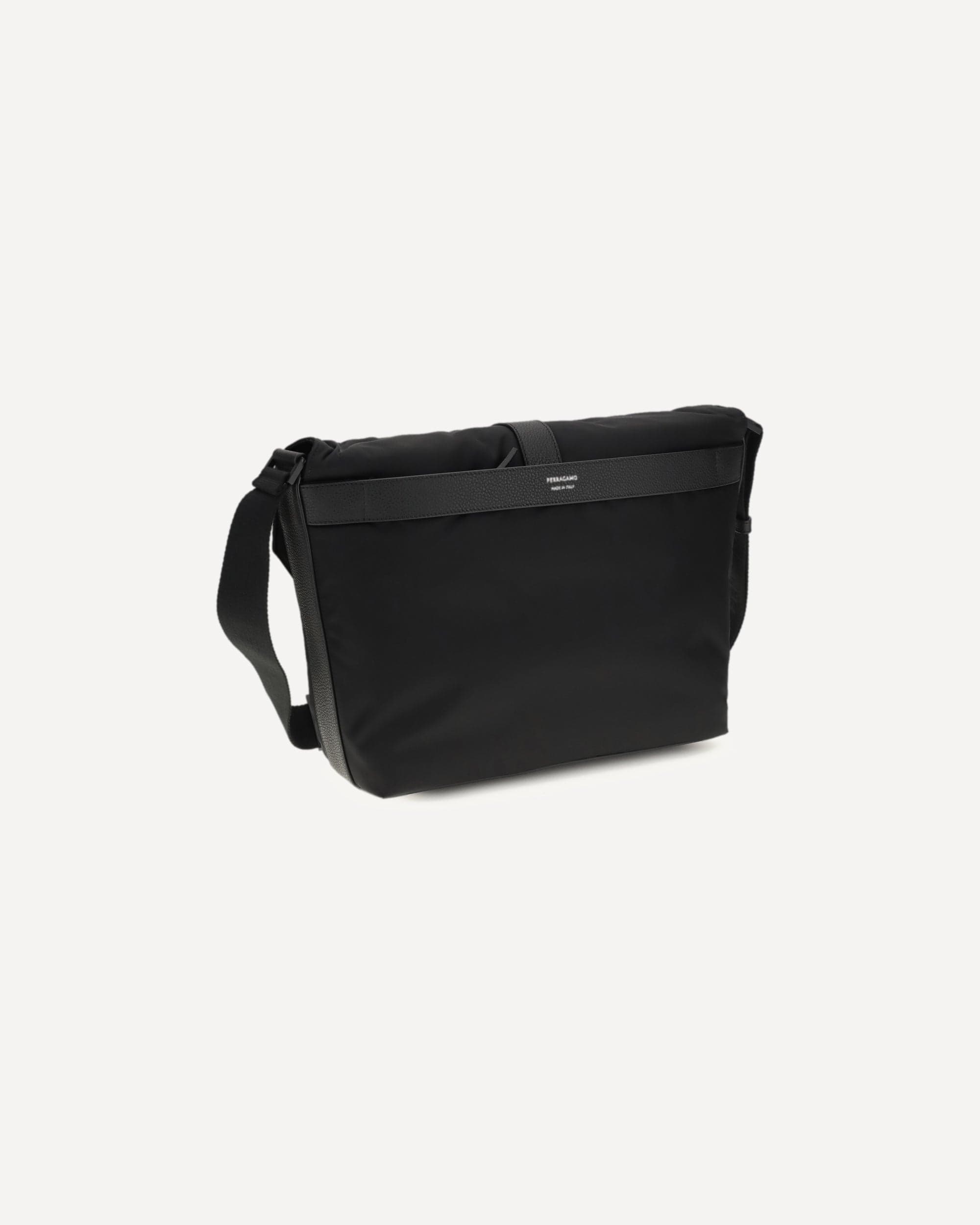 Ferragamo Nylon Shoulder Bag With Gancini