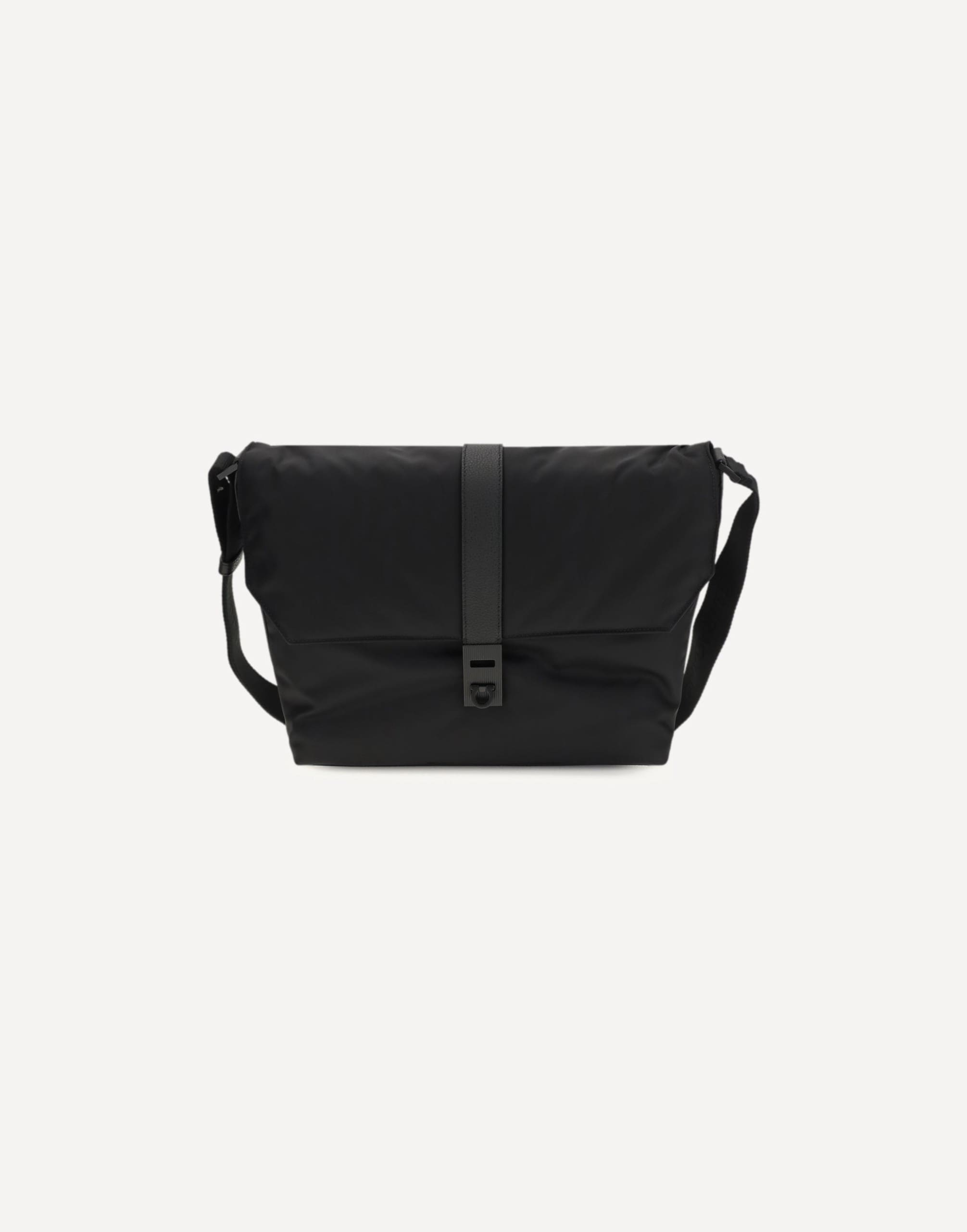 Ferragamo Nylon Shoulder Bag With Gancini