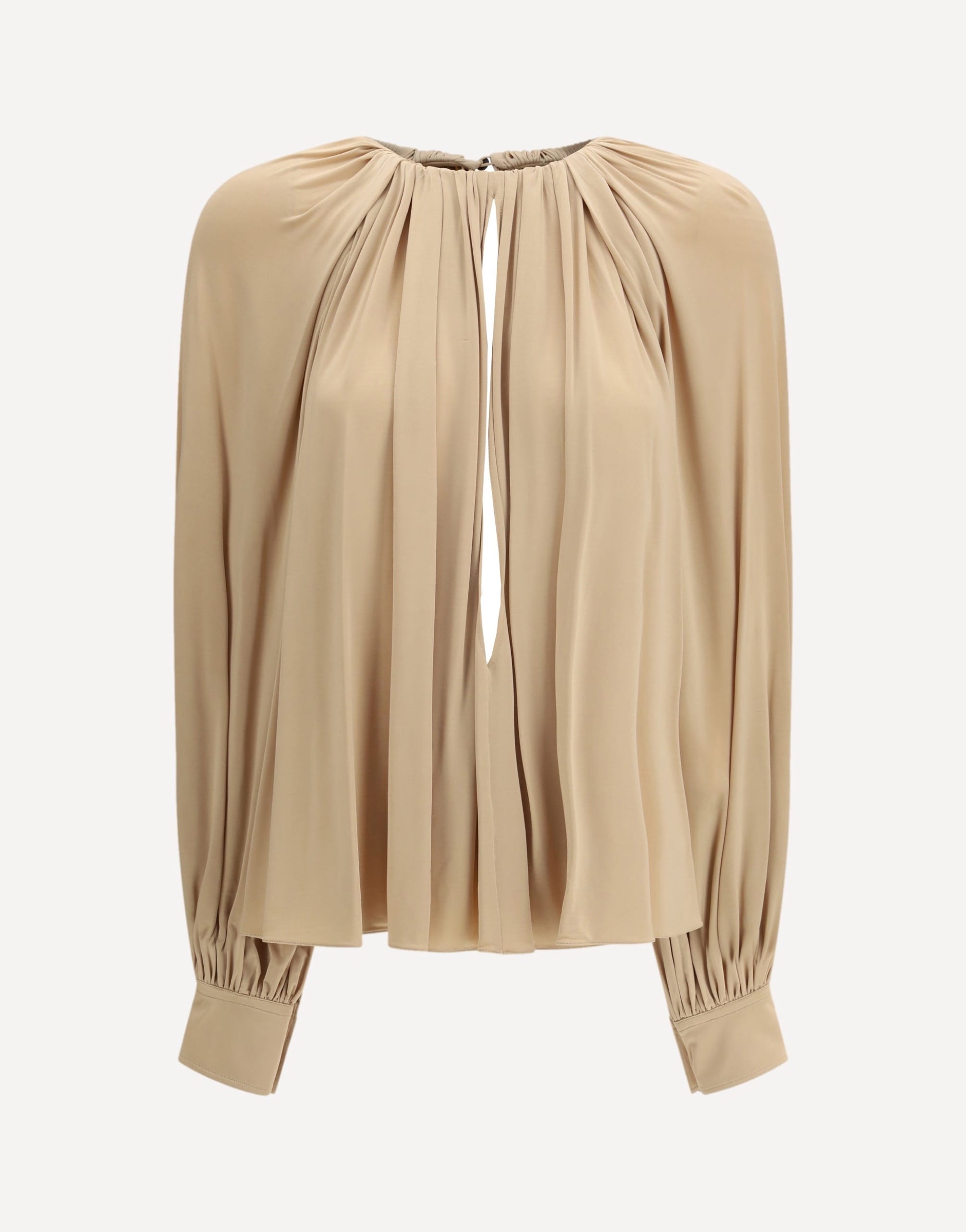 Ferragamo Open-Back Blouse