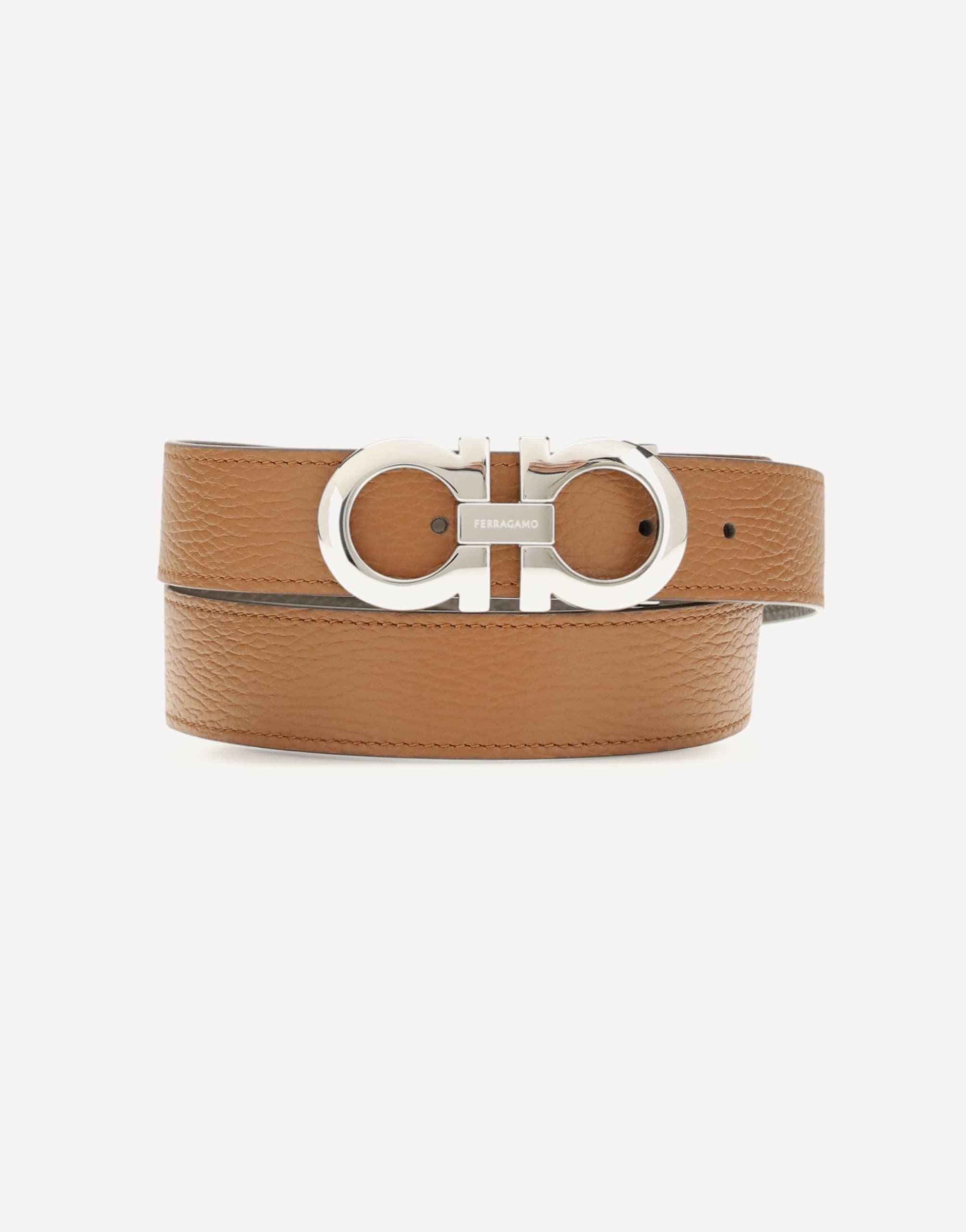Ferragamo Reversible And Adjustable Gancini Belt
