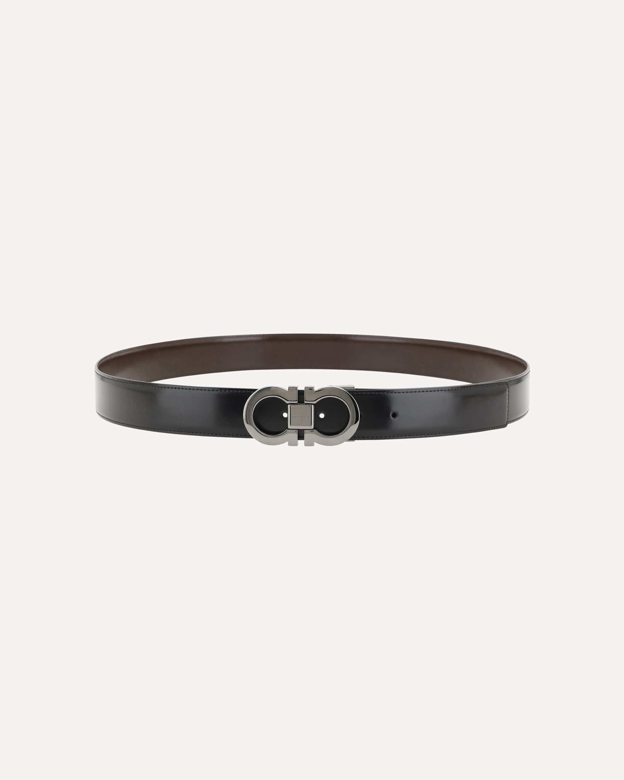Ferragamo Reversible Leather Belt Gancini Buckle - alternate view