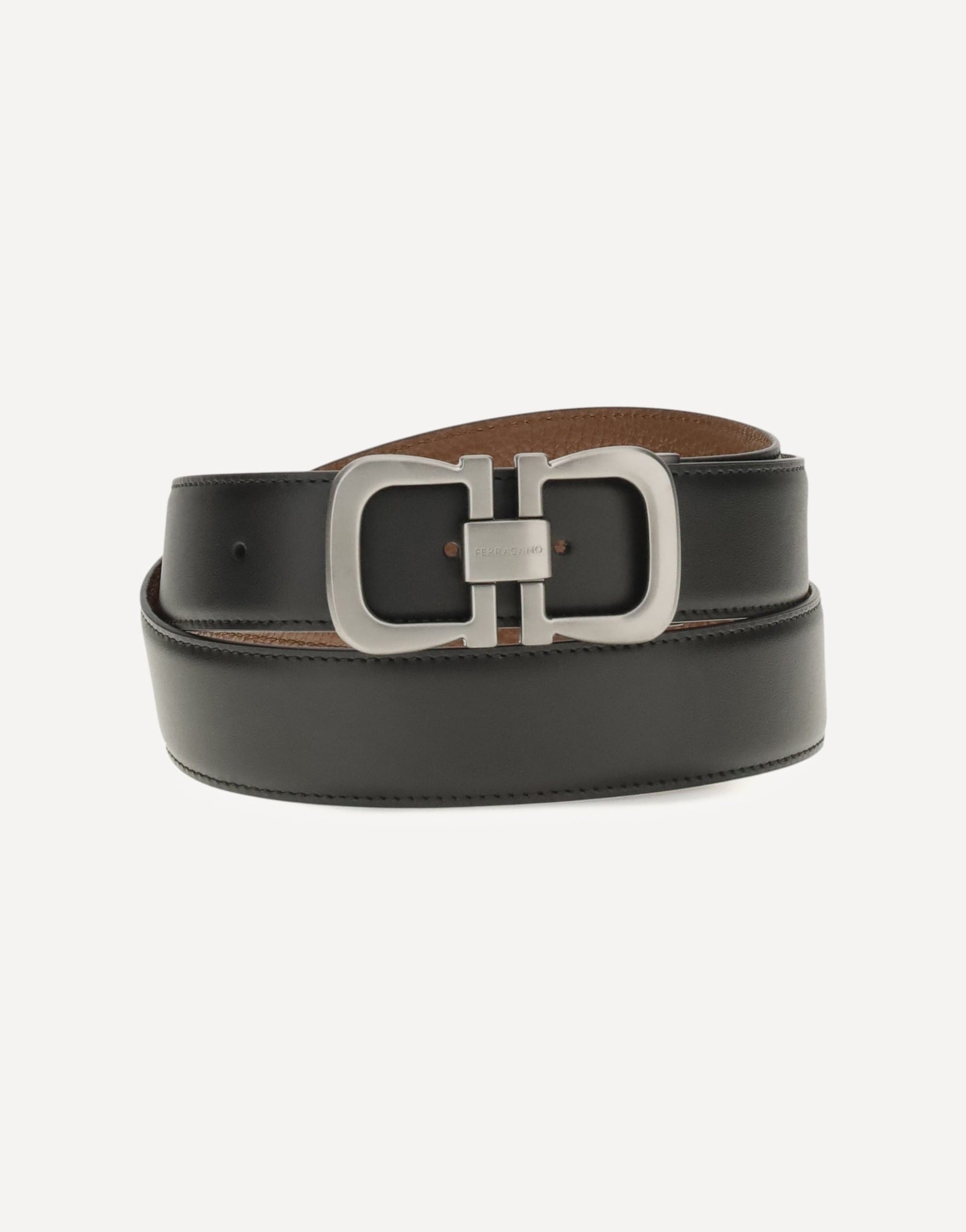 Ferragamo Ferragamo Reversible Leather Belt With Logo