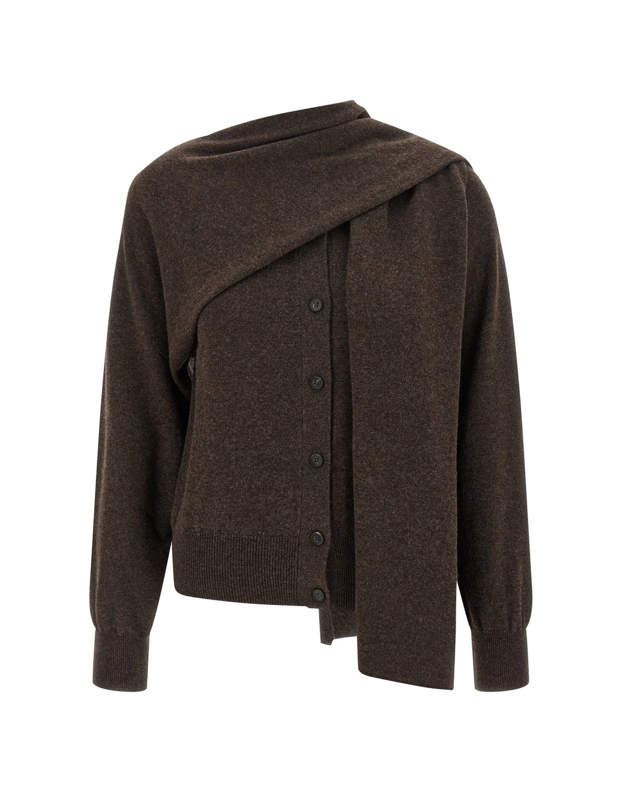 Ferragamo Ferragamo Scarf Insert Cashmere Cardigan