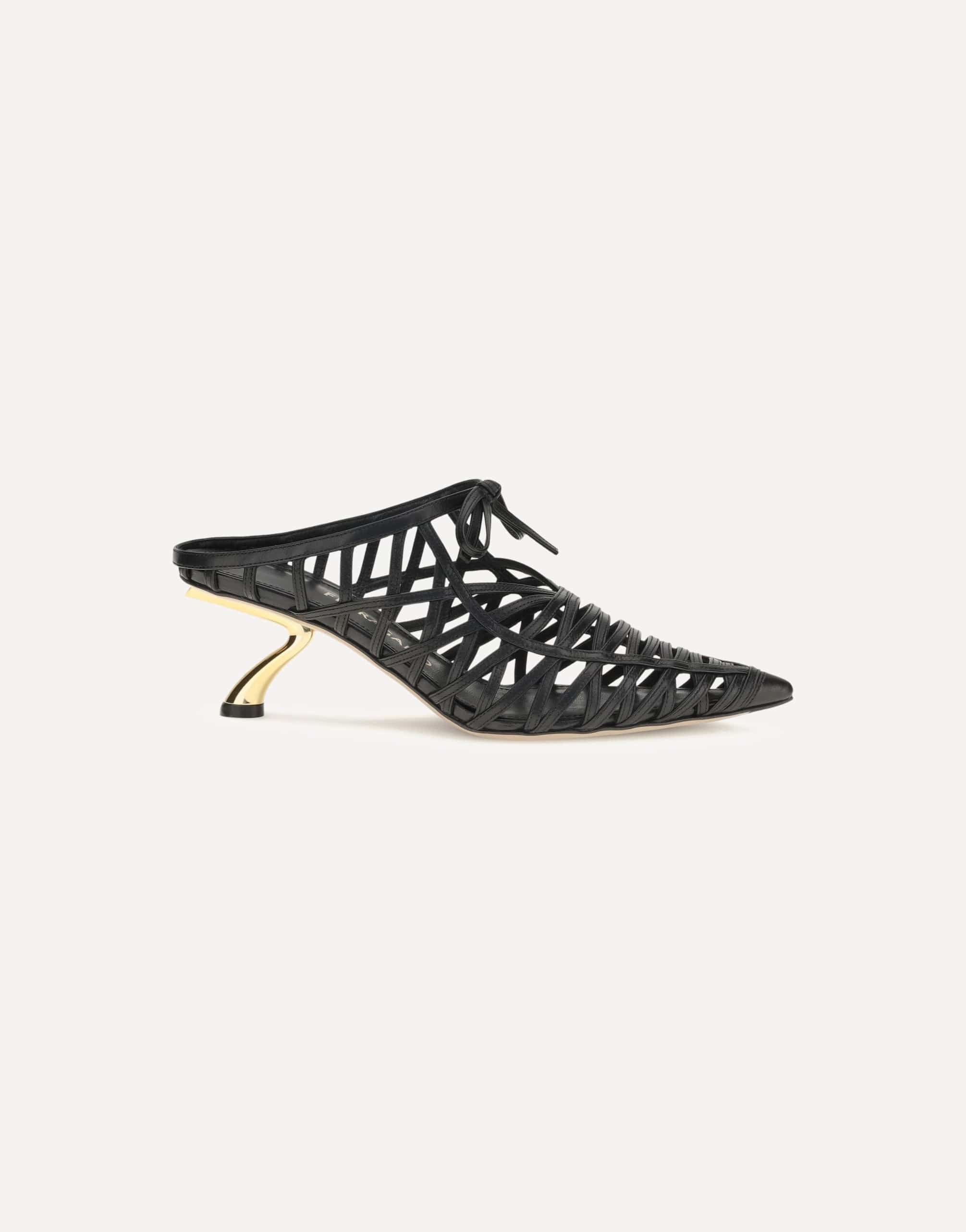 Ferragamo Sculpted Heel Mules