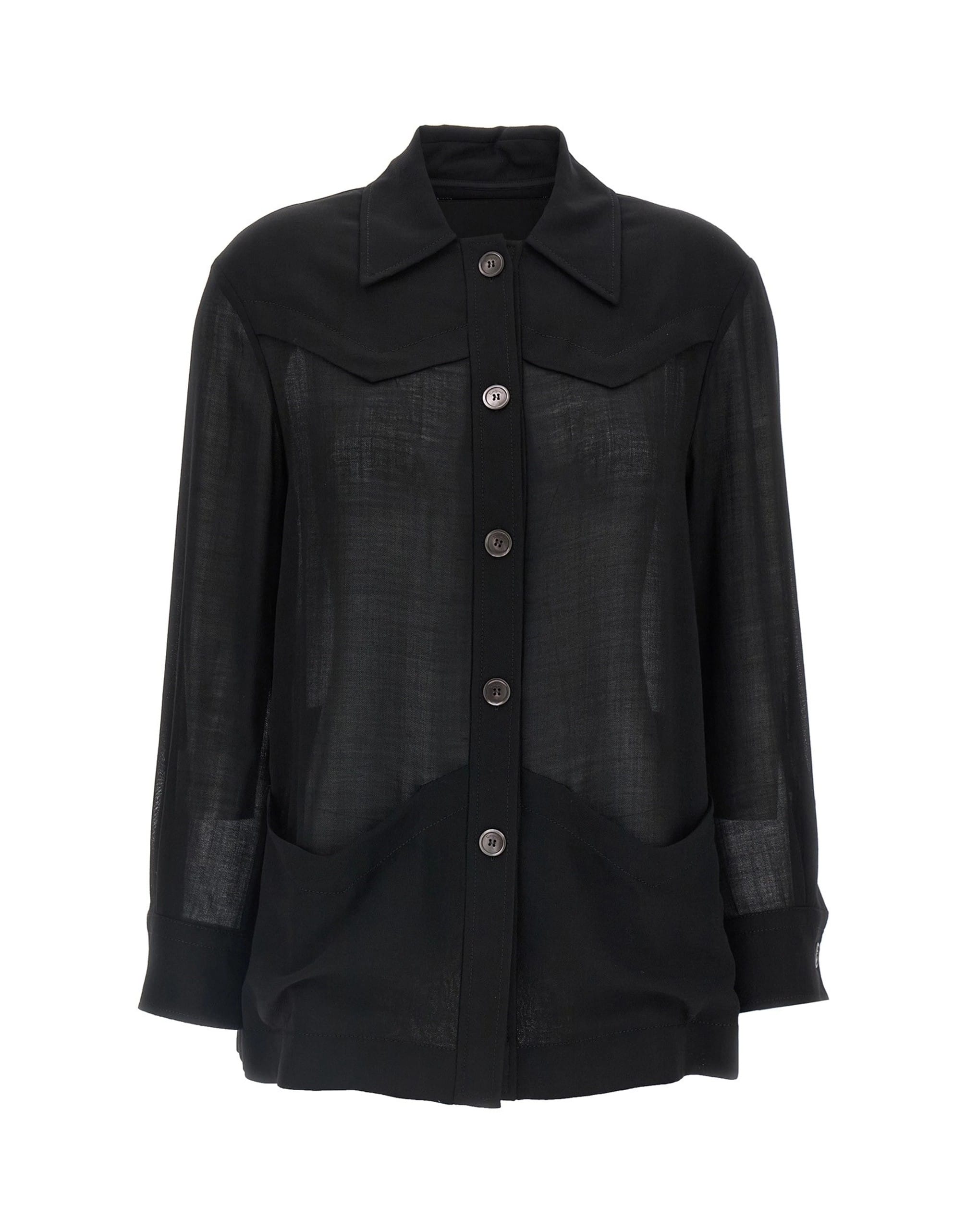 Ferragamo Ferragamo Semi-Sheer Wool Jacket