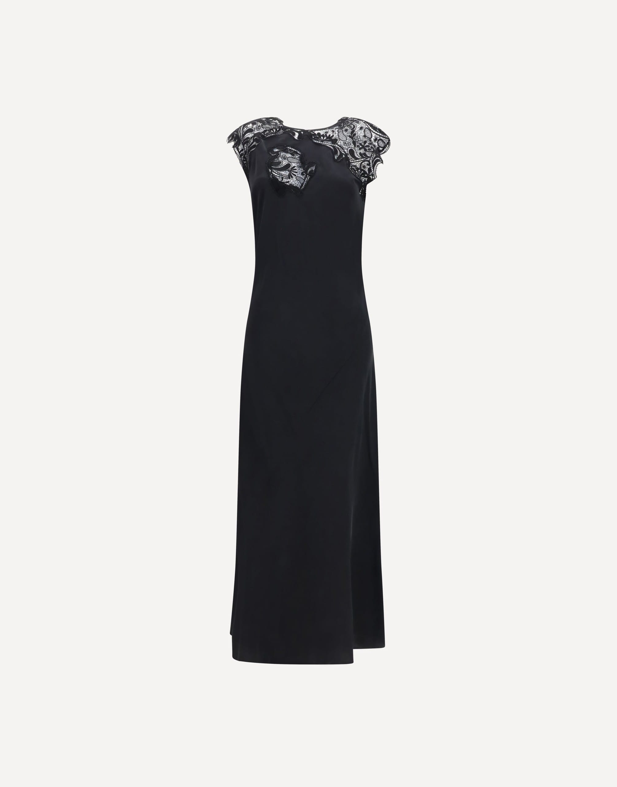 Ferragamo Ferragamo Silk Dress With Lace