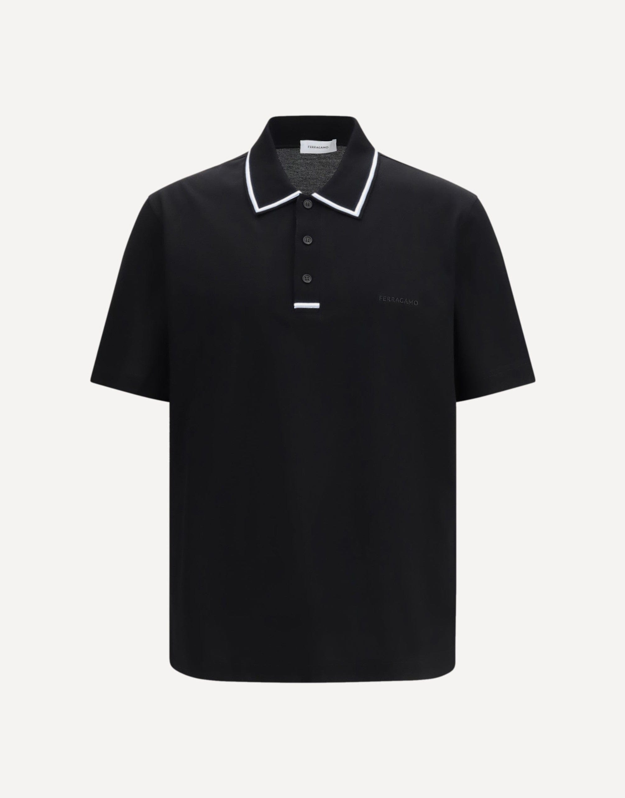 Ferragamo Stripe-Detail Polo Shirt