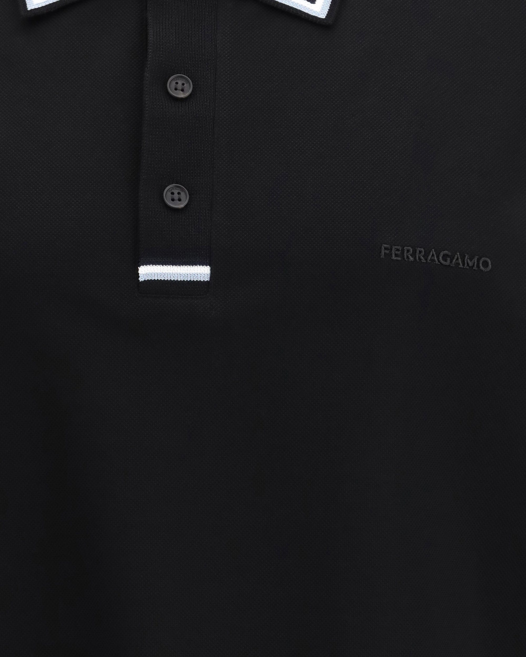 Ferragamo Stripe-Detail Polo Shirt